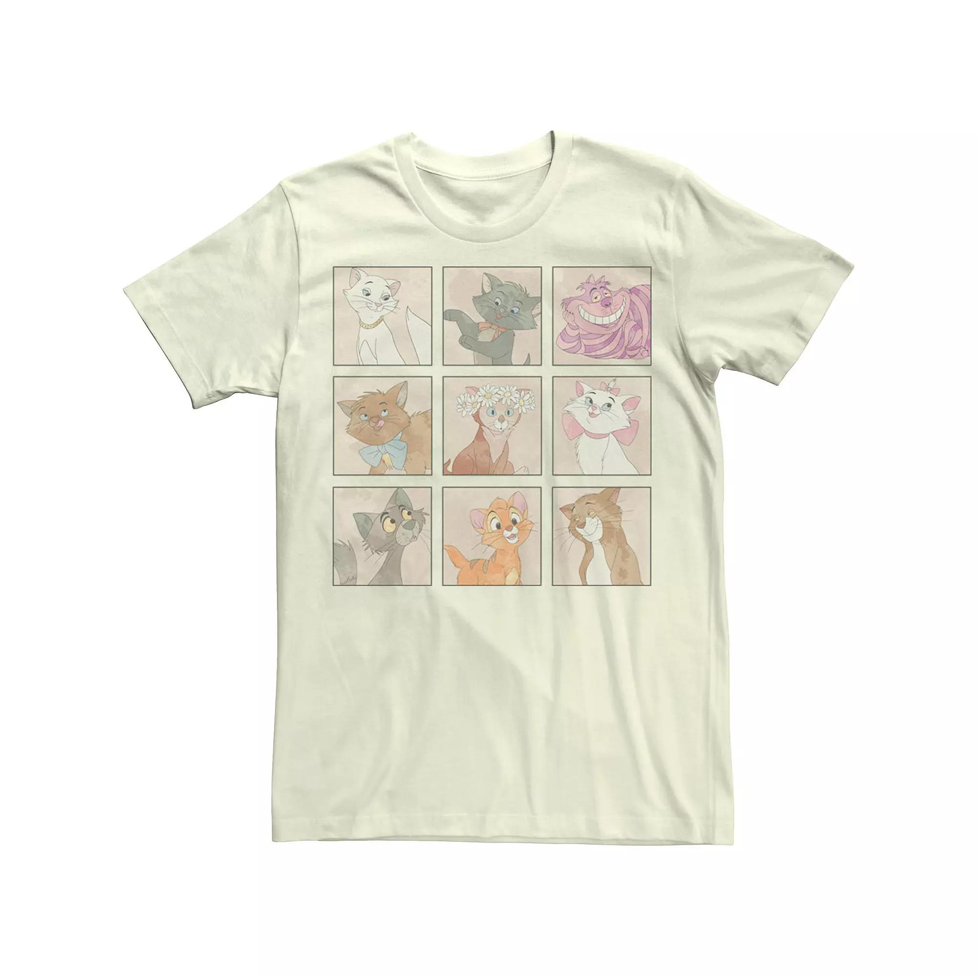 Disney's Mickey And Friends Men's Cats Box Up Tee, Size: Medium, Natural Product Image
