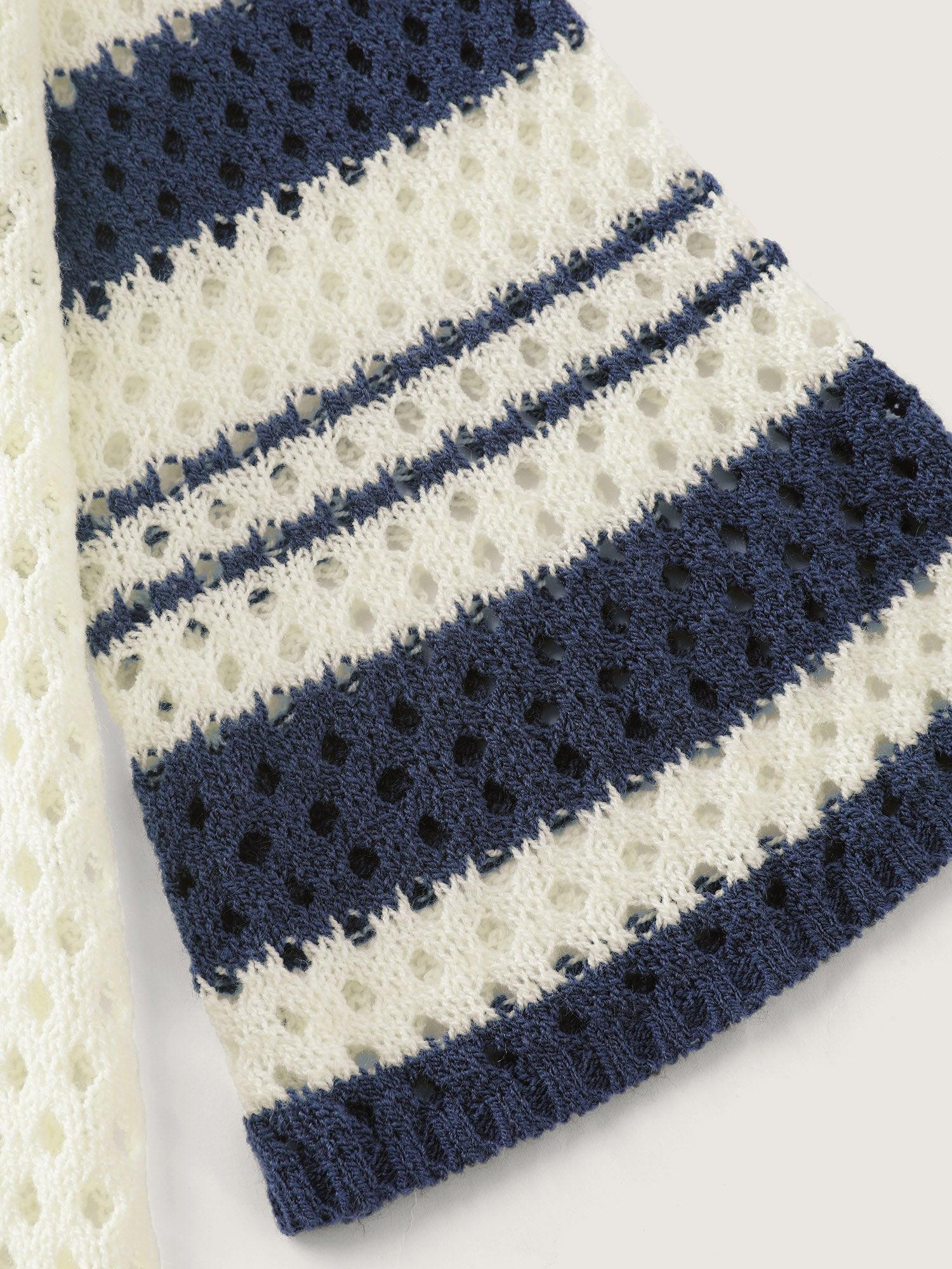 Striped Cut-Out Hooded Swim Cover-Up Female Product Image