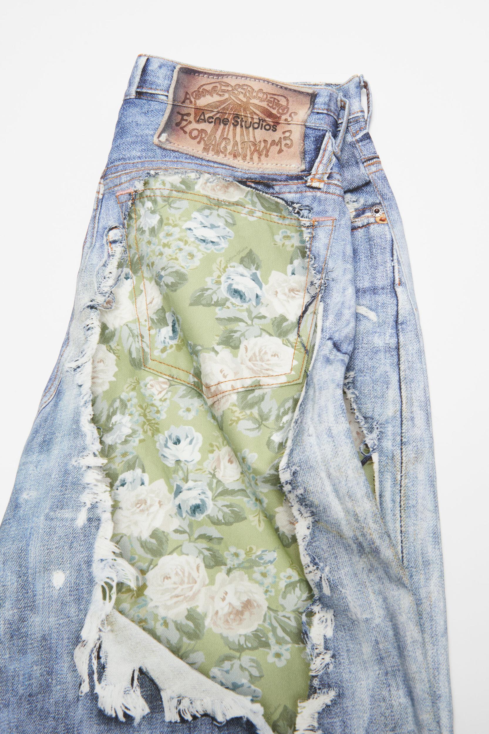 Trompe-l’œil denim shorts Product Image