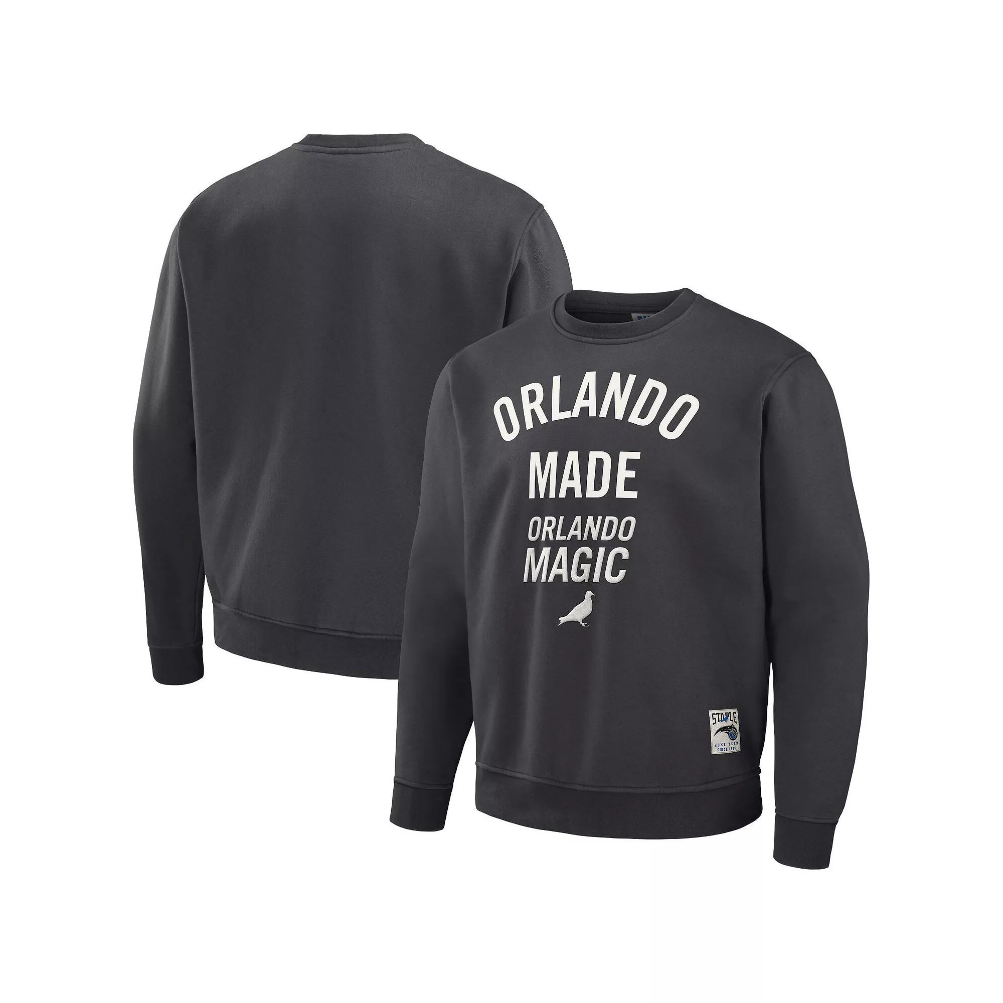 Men's NBA x Staple Anthracite Orlando Magic Plush Pullover Sweatshirt,  Product Image