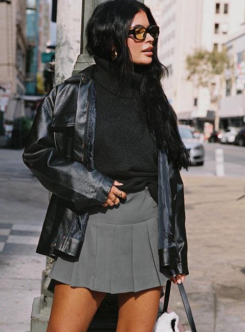 Cartwright Mini Skirt Charcoal Product Image