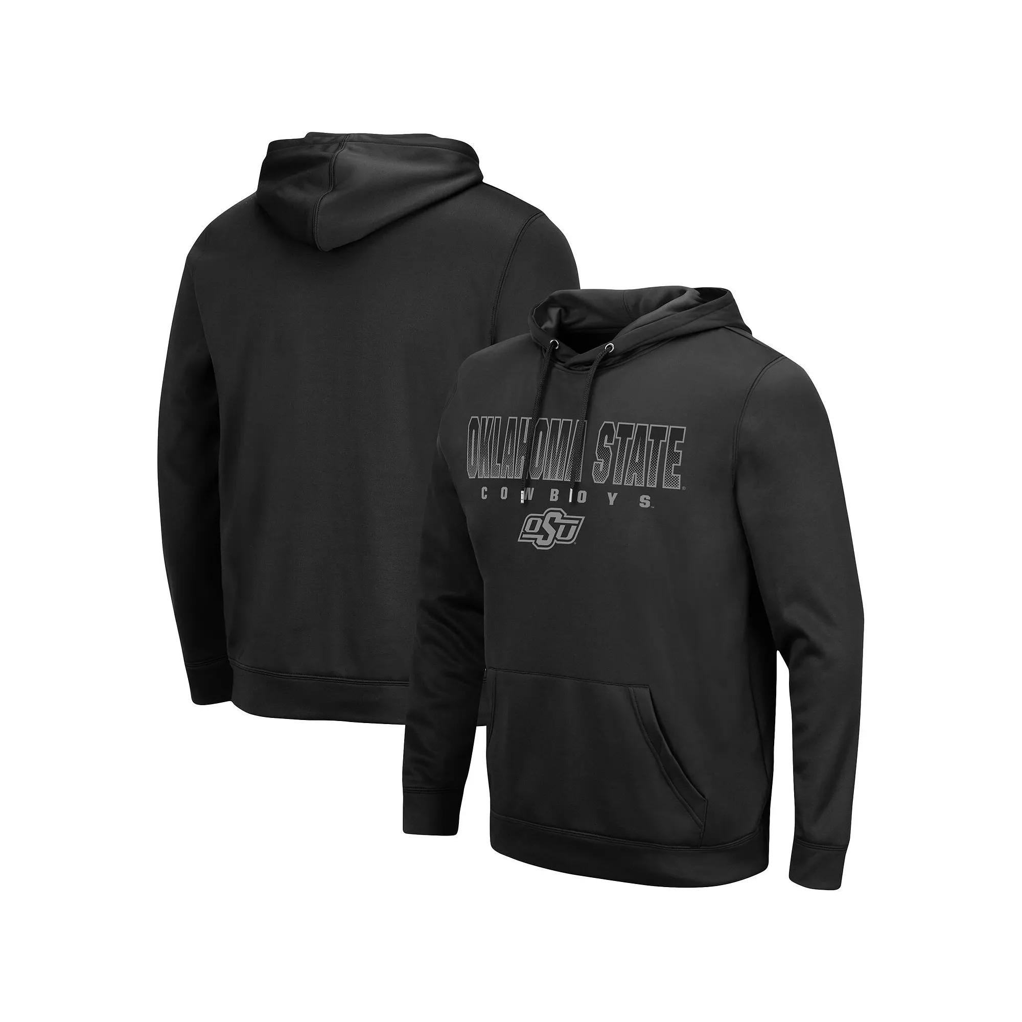 Men's Colosseum Black Arizona Wildcats Blackout 3.0 Pullover Hoodie,  Product Image