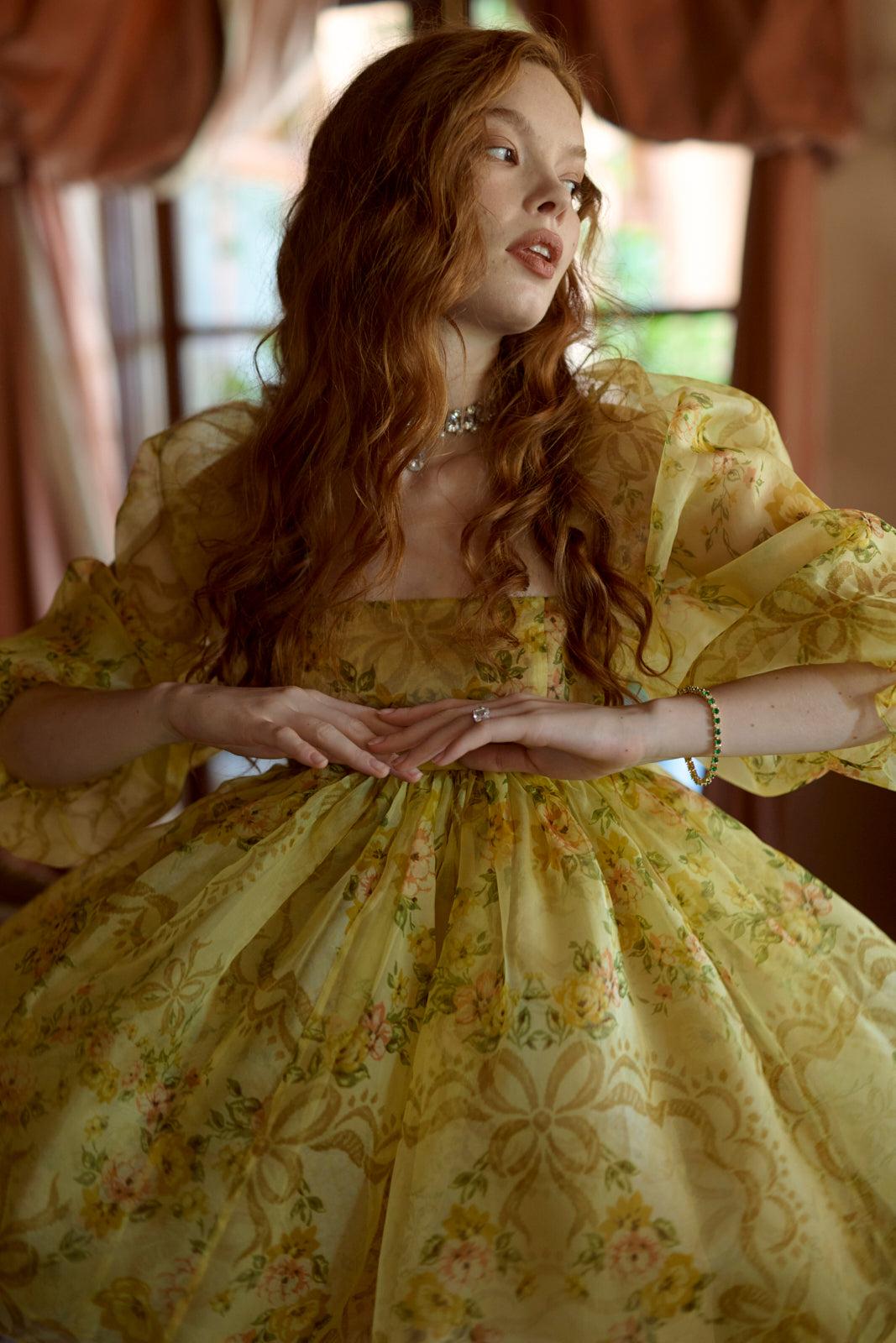 The Crème Brulee Puff Dress Product Image