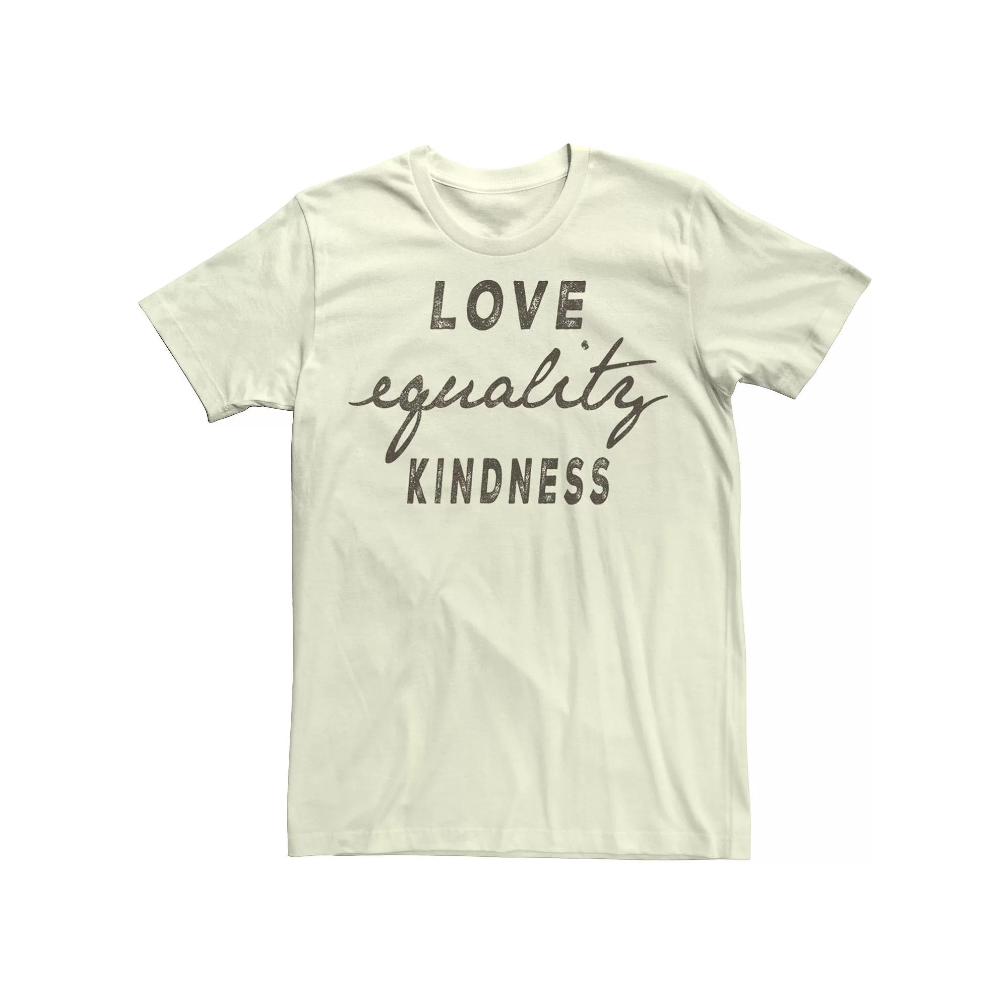Men's Fifth Sun "Love Equality Kindness" Stack Text Tee,  Product Image