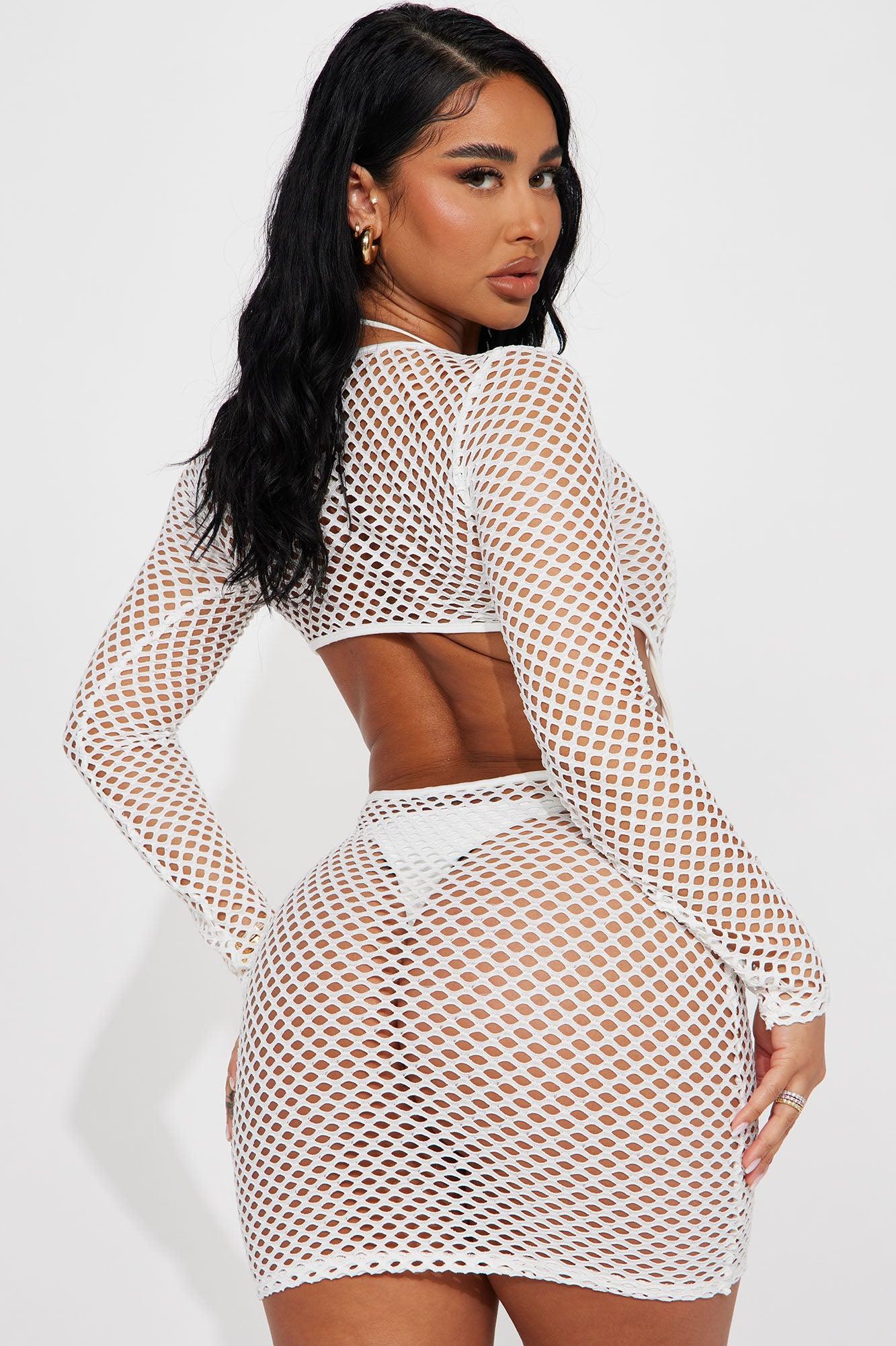 Tan Lines Cover Up Dress - White Product Image