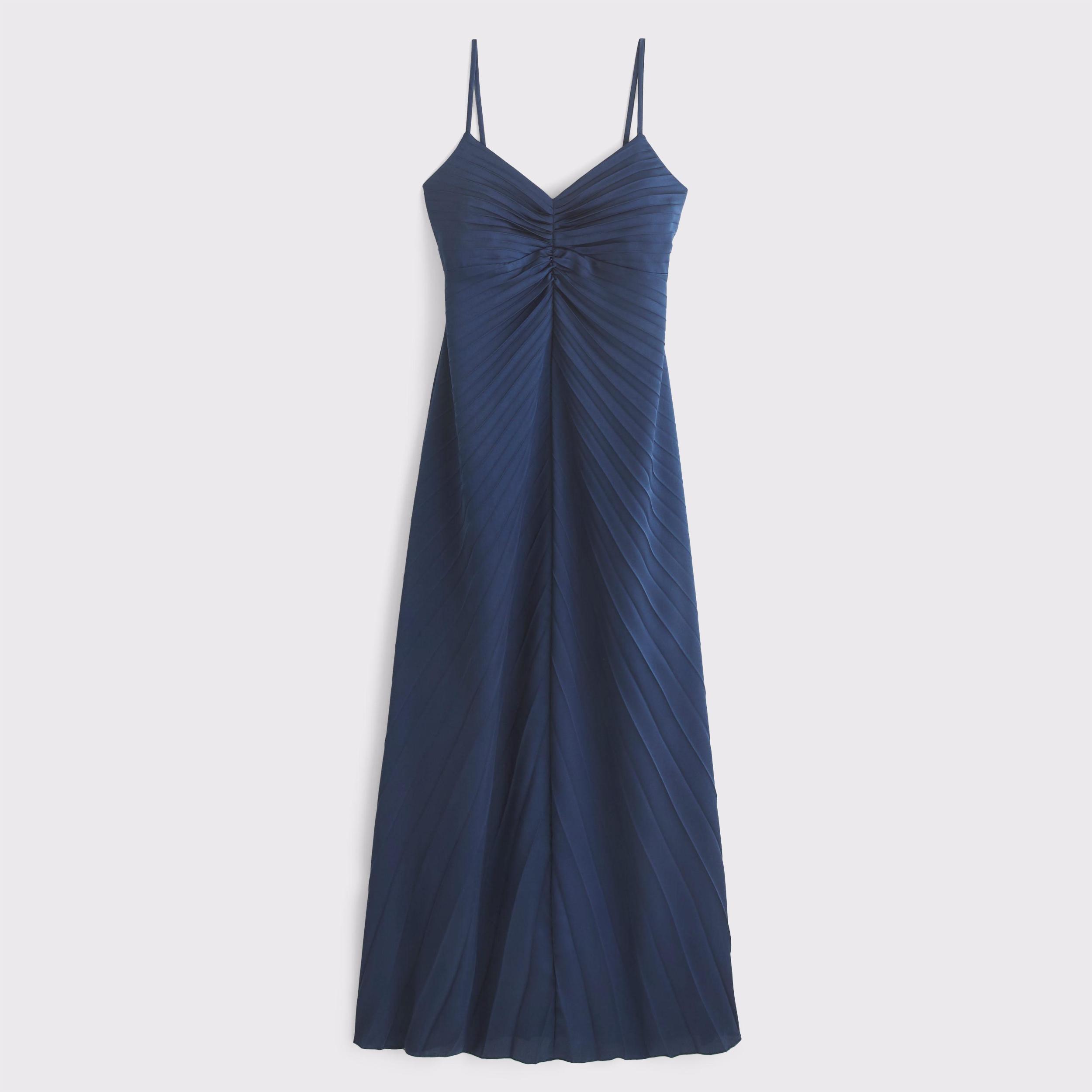 The A&F Giselle Sunburst Pleated Maxi Dress Product Image