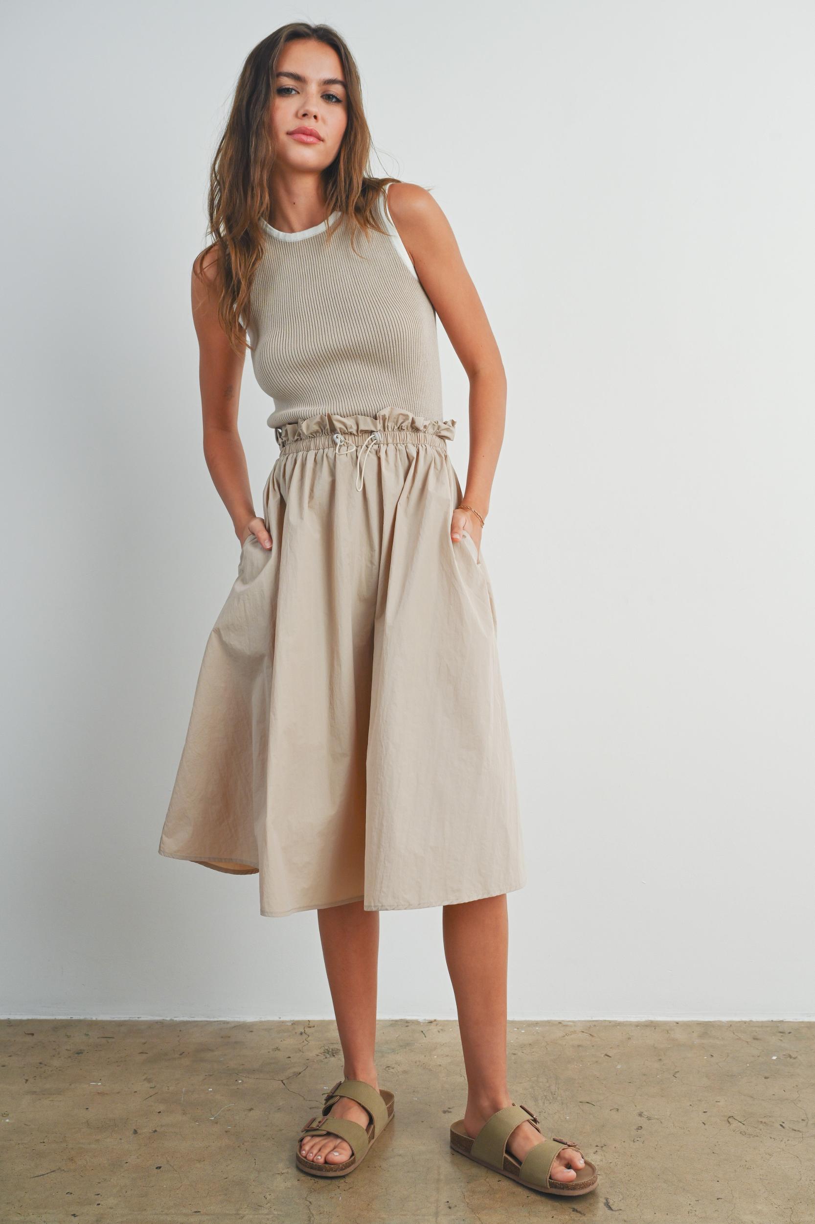 Contrast Tank Twofer Dress Product Image