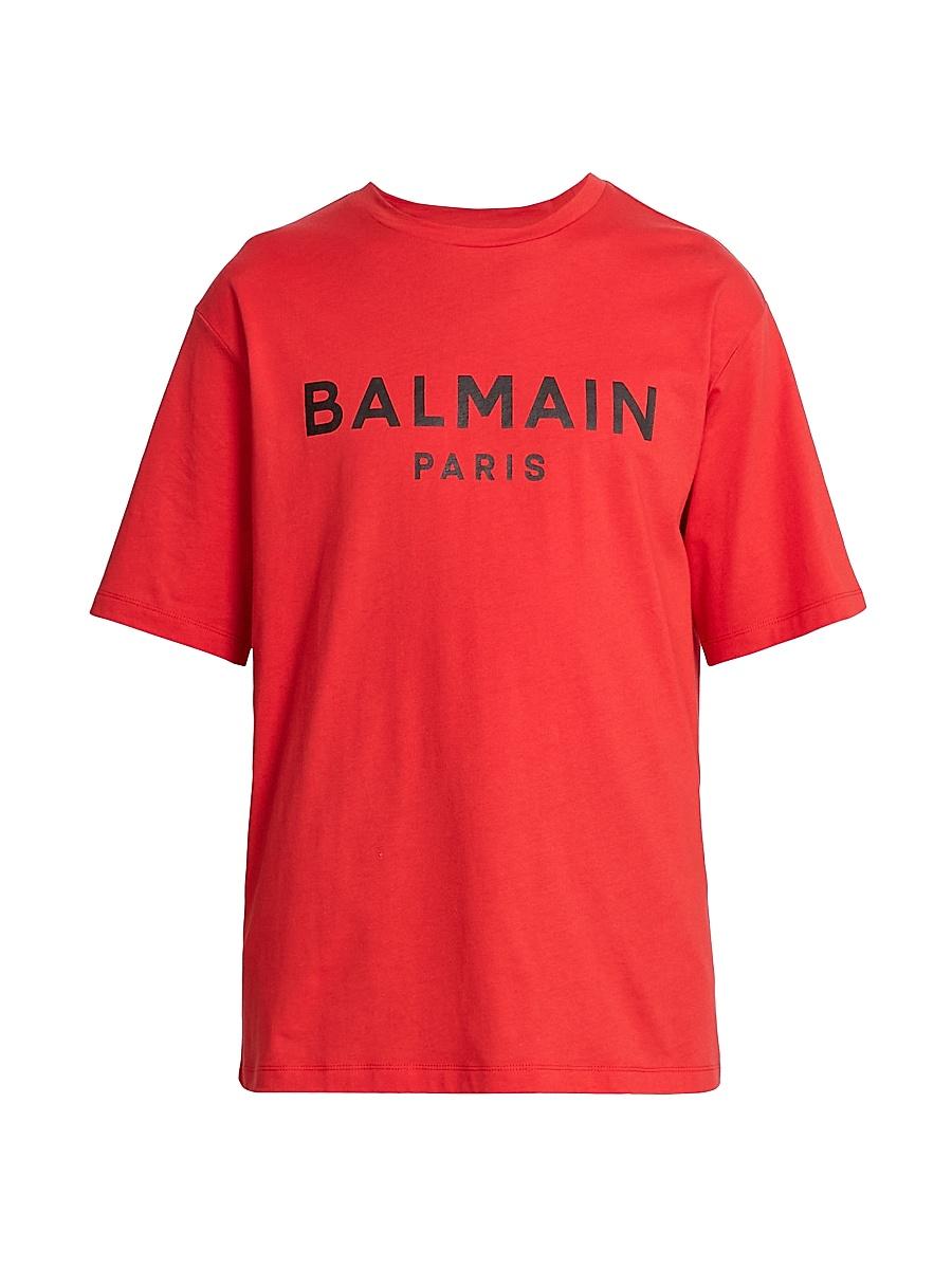 Mens Balmain Printed T-Shirt Product Image