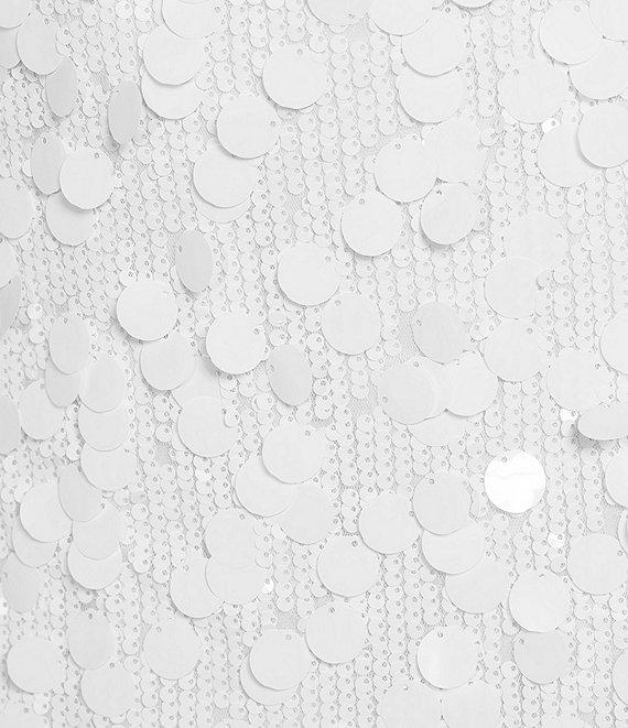 Trina Turk Score Sabatini Sequin Scoop Neck Sleeveless Mini Dress Product Image