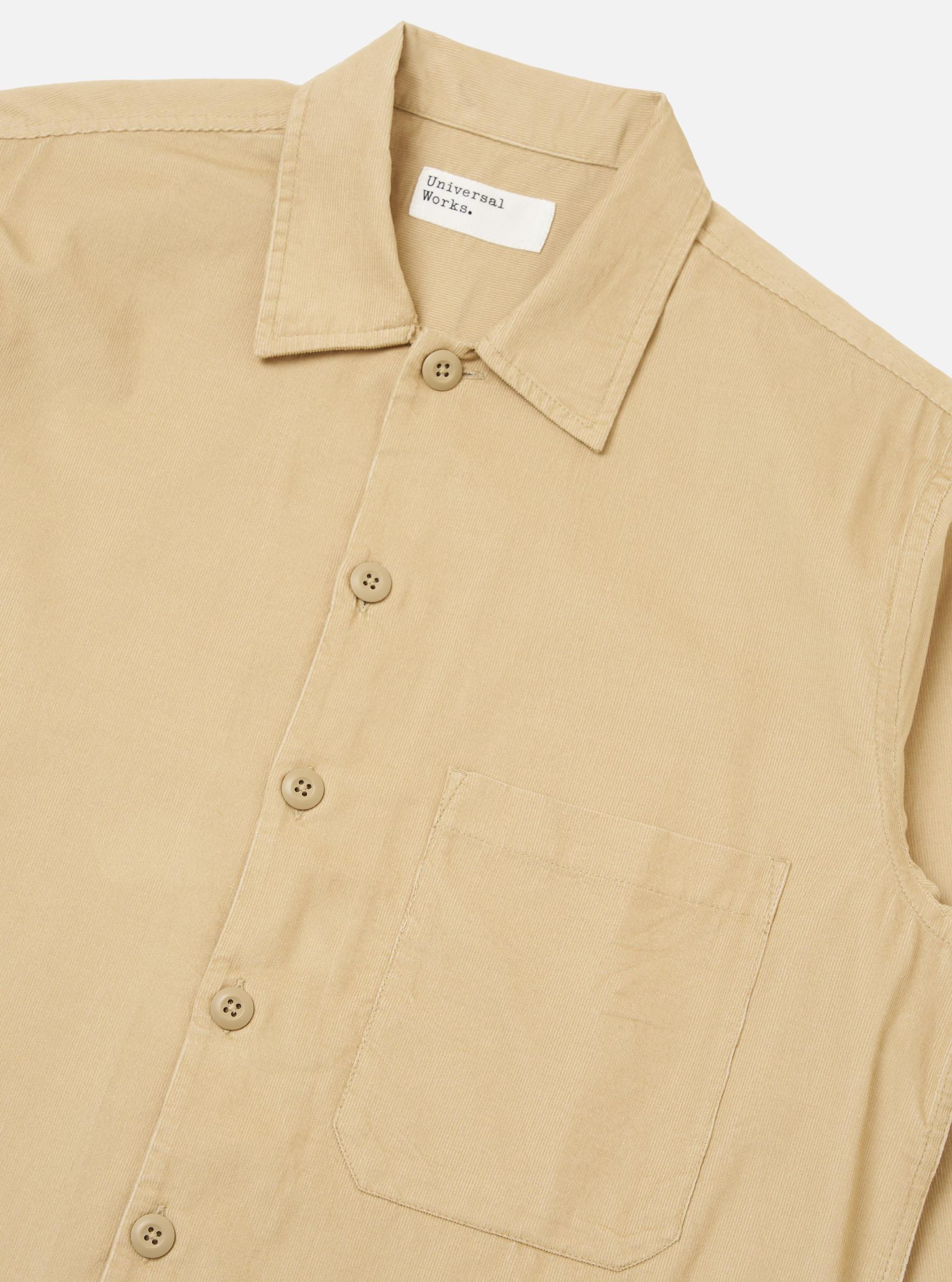 Sand Organic Fine Cord Fatigue Shirt Product Image