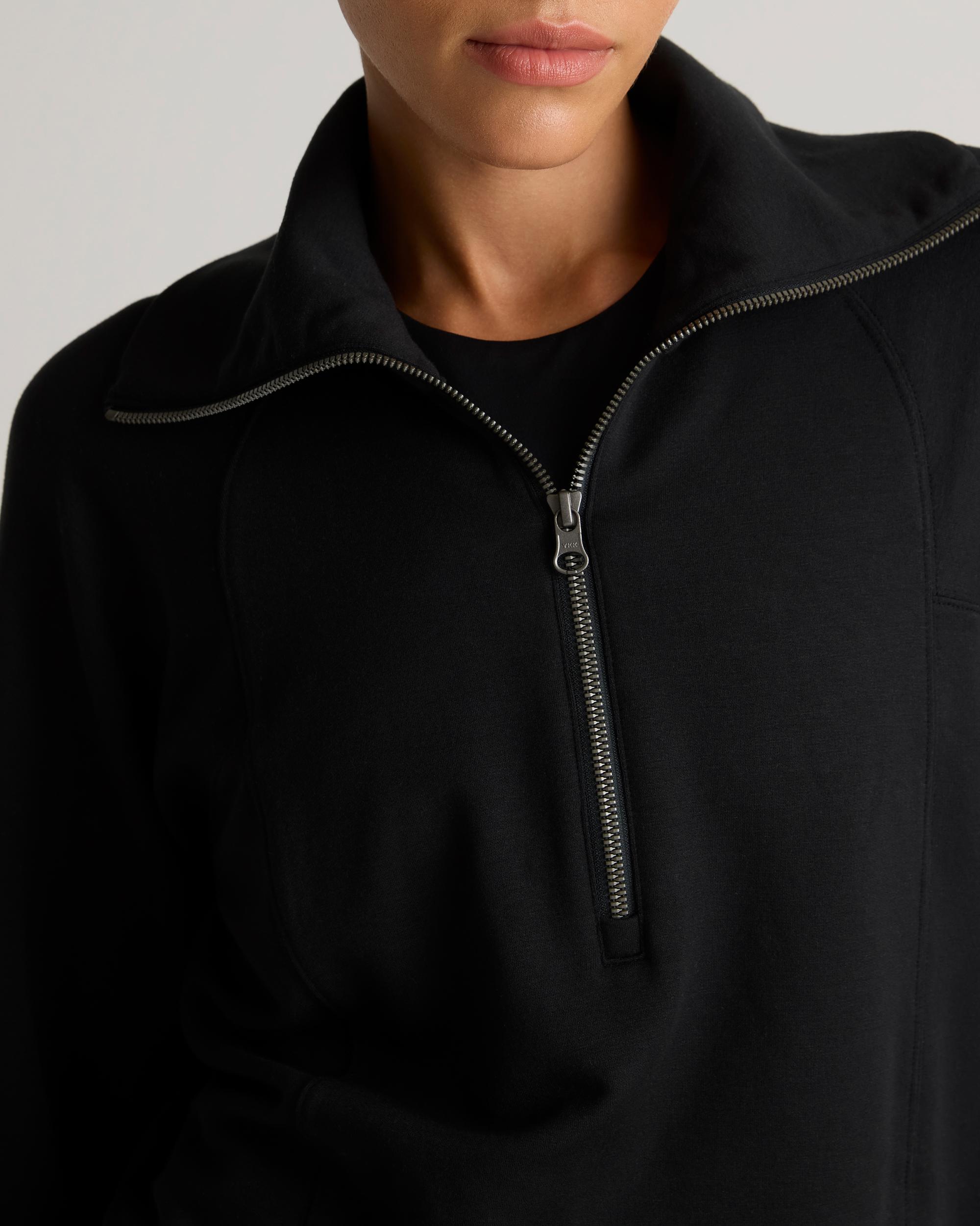 Quince | Women's SuperSoft Fleece Half Zip Lenzing Modal Product Image