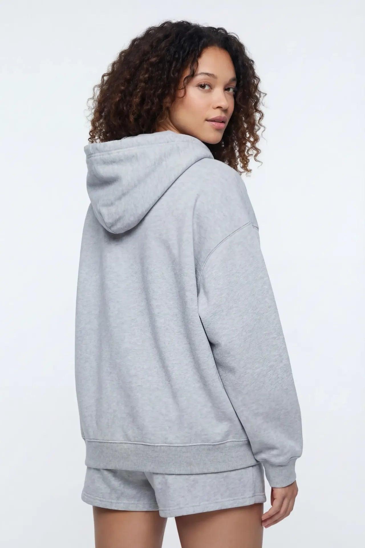 Fleece Zip-Up Hoodie Female Product Image