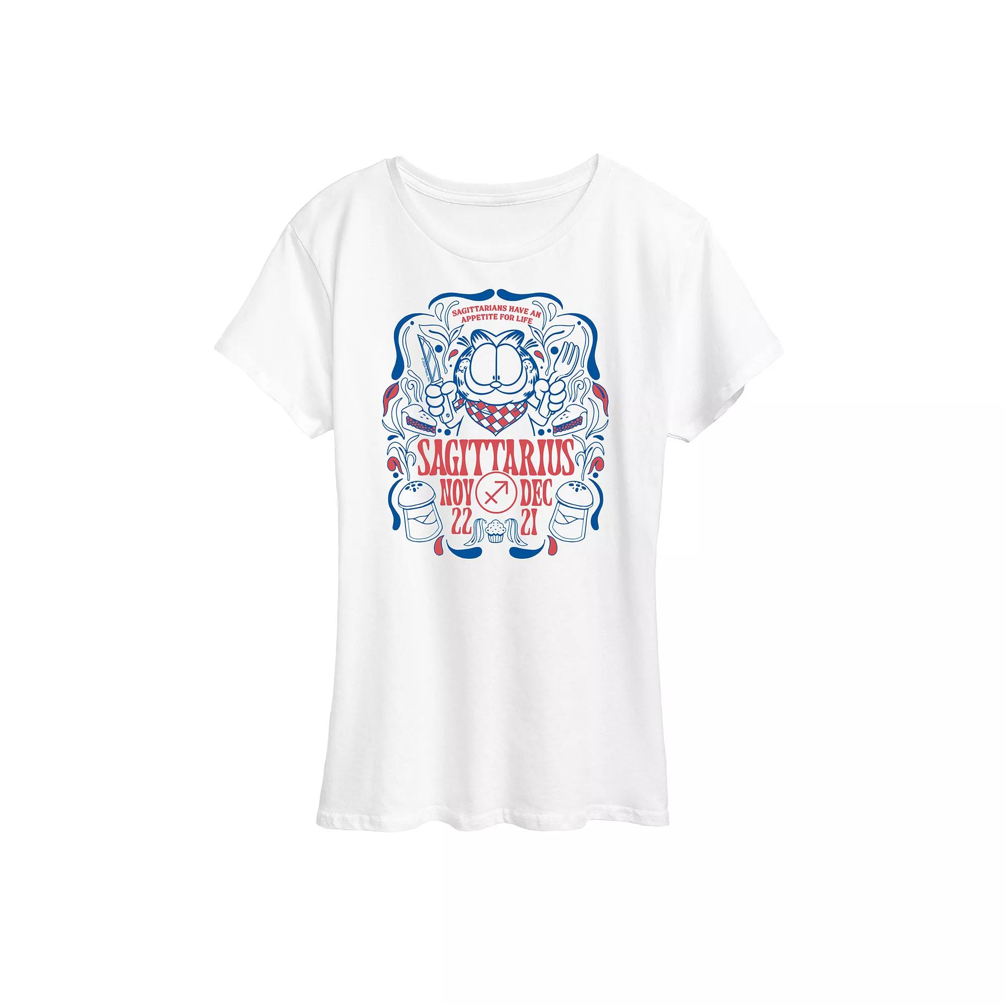 Women's Garfield Sagittarius Graphic Tee,  Product Image