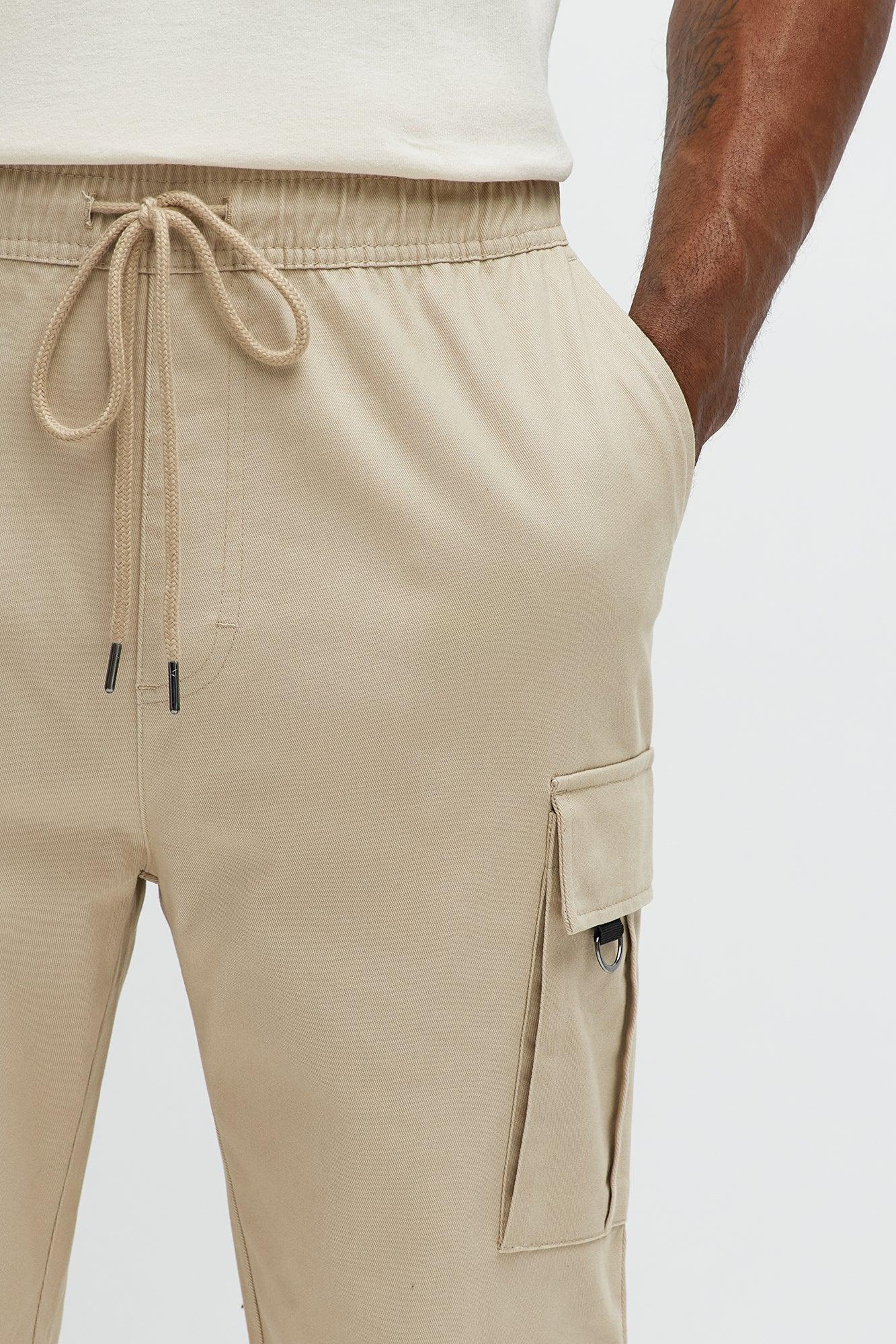 Slim Double It Cargo Pants - Khaki Male Product Image