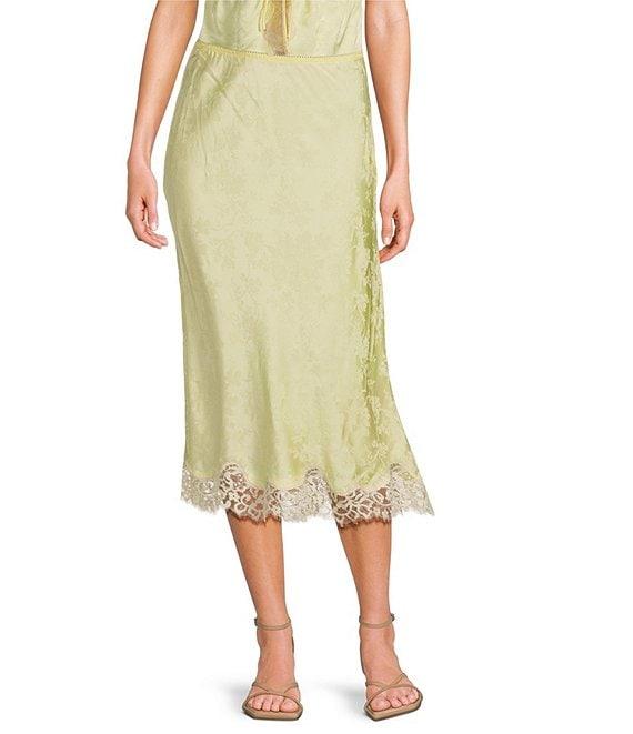 Rumored Lady Lace Coordinating Midi Skirt Product Image