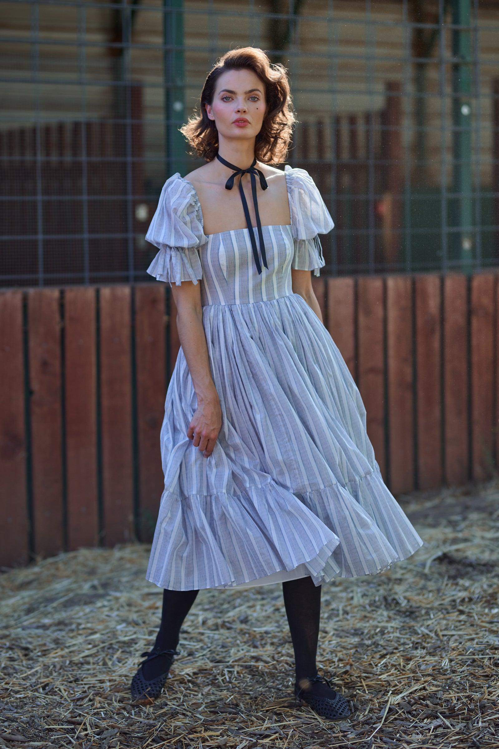 The Lake Stripe Market Dress Product Image