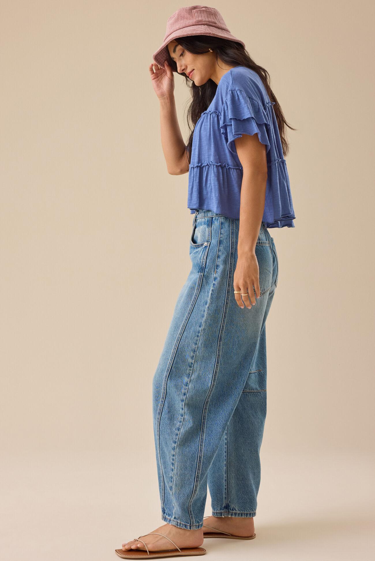 Lucy Ruffle Sleeve Top Product Image