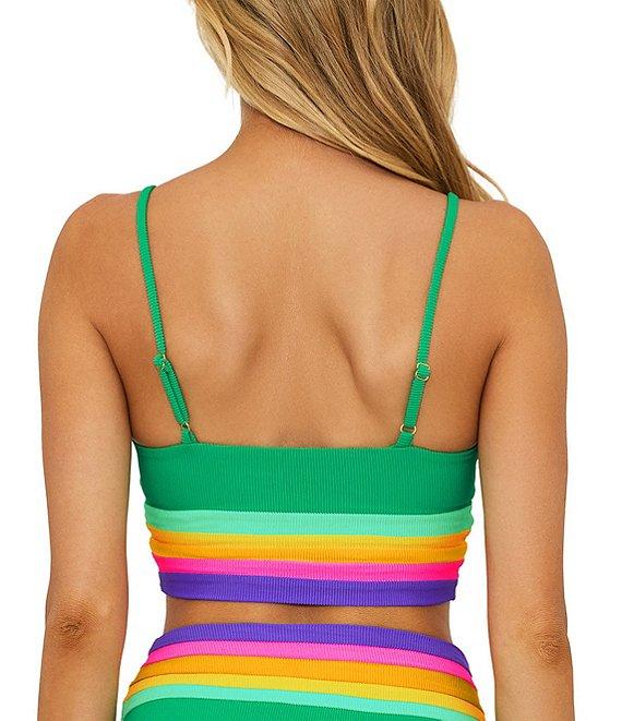 Beach Riot Millie Ribbed Colorblock High Waisted Swim Bottom Product Image