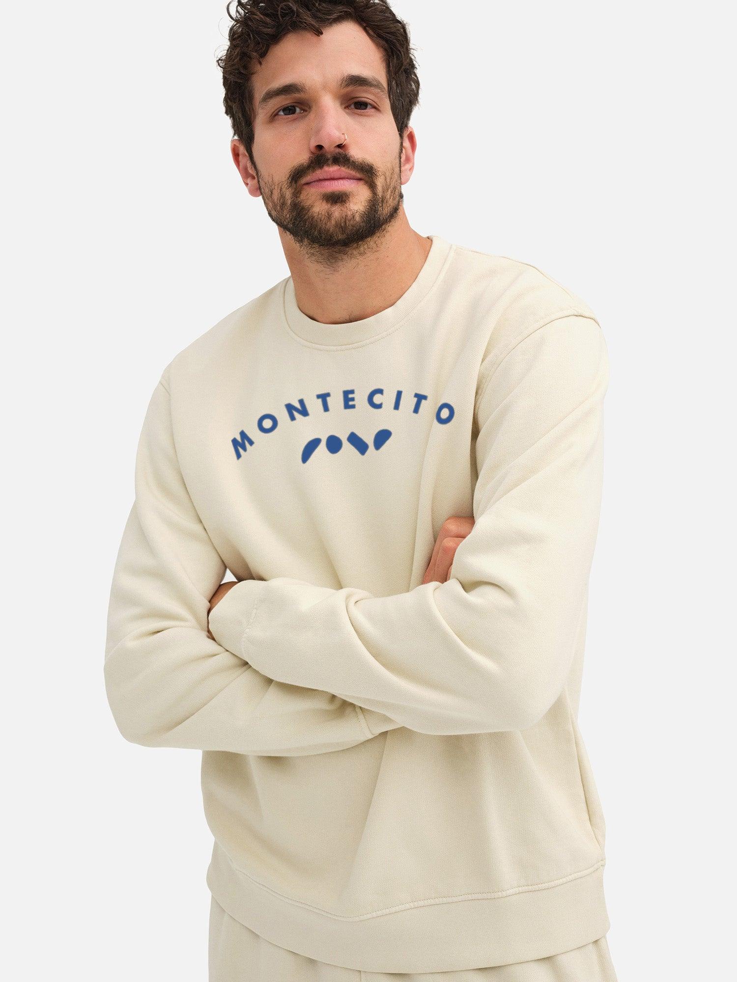 Men's Organic Fleece Graphic Classic Neck Sweatshirt Male Product Image
