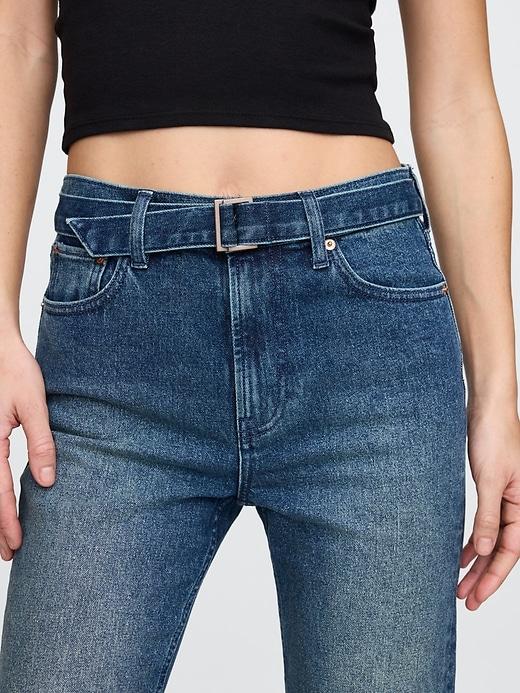 High Rise Studded '90s Straight Jeans Product Image