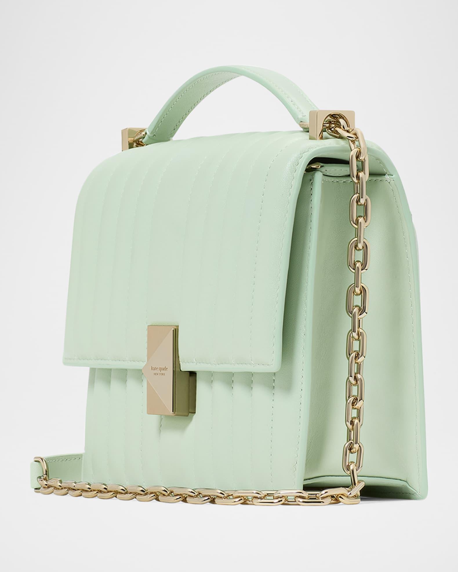 deco quilted leather shoulder bag Product Image