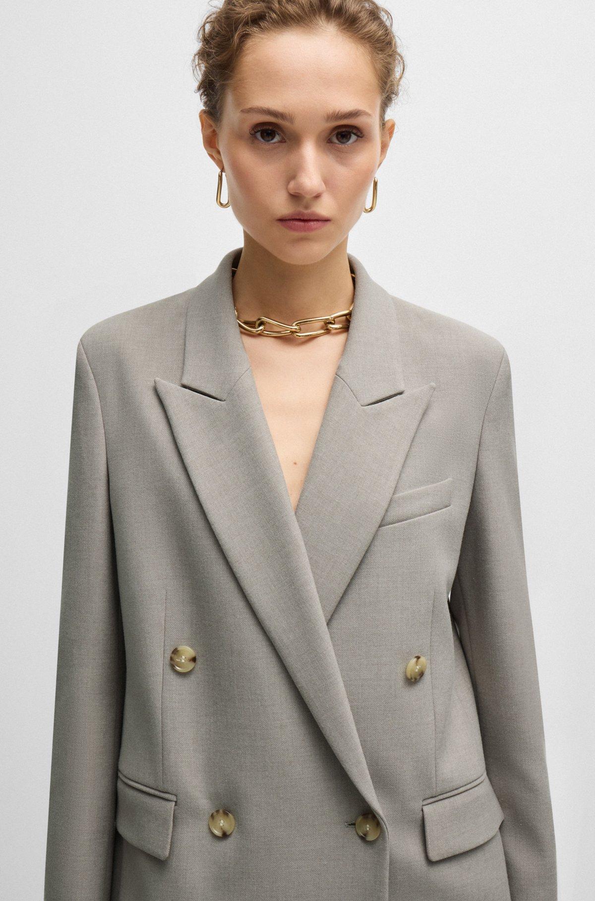 Regular-fit jacket with double-breasted closure Product Image