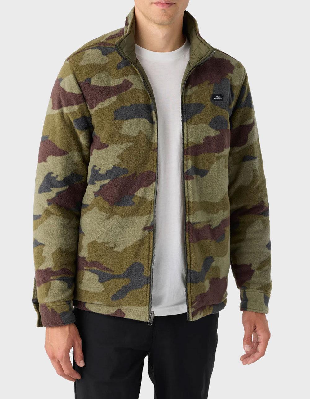 O'NEILL Glacier Reversible Mens Superfleece Jacket - ARMY Product Image