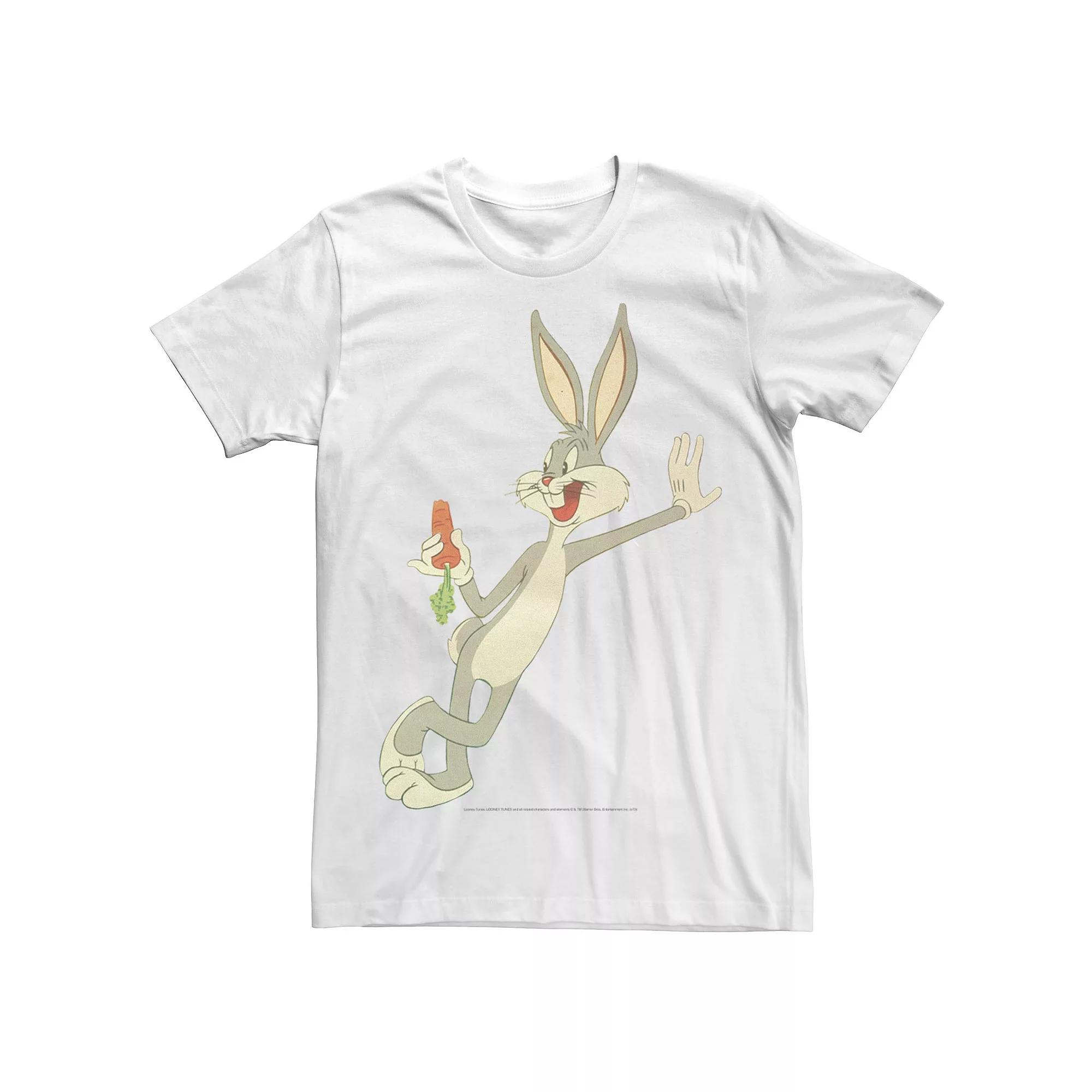 Men's Looney Tunes Bugs Bunny Eating A Carrot Portrait Tee,  Product Image