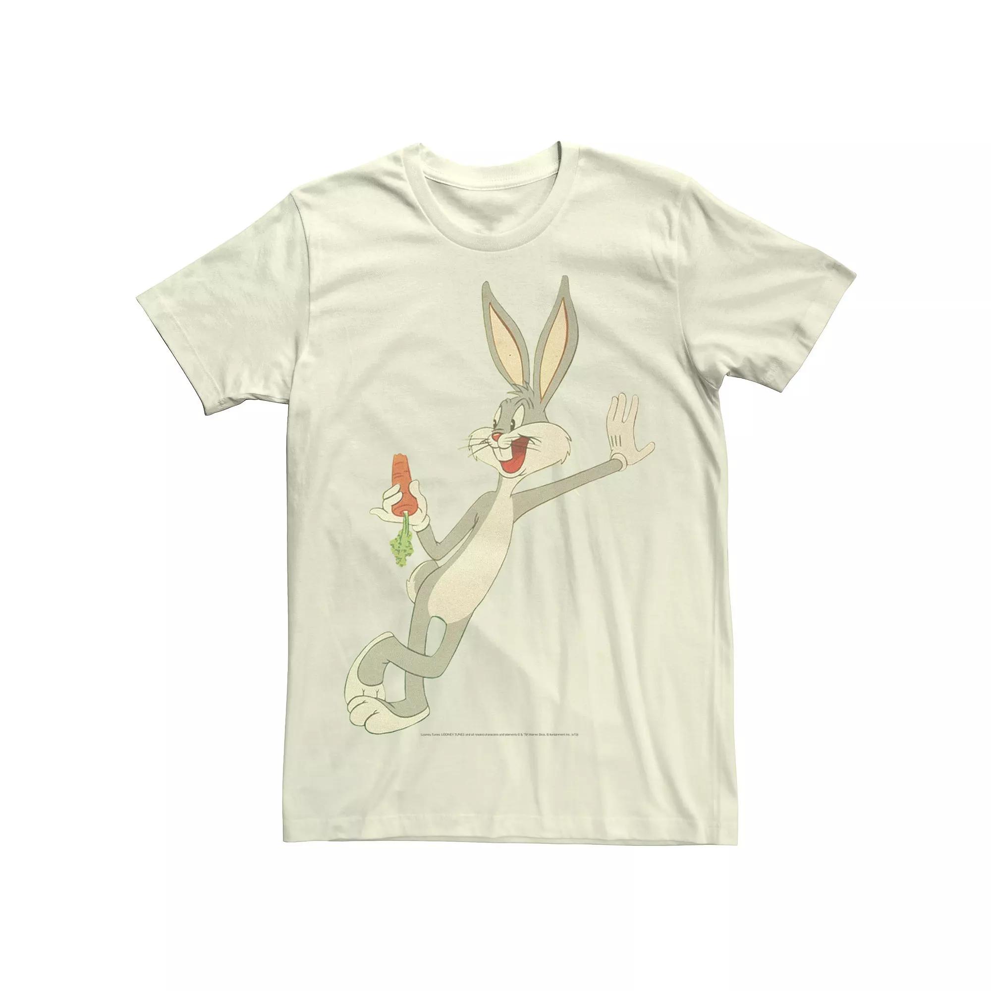 Men's Looney Tunes Bugs Bunny Eating A Carrot Portrait Tee,  Product Image