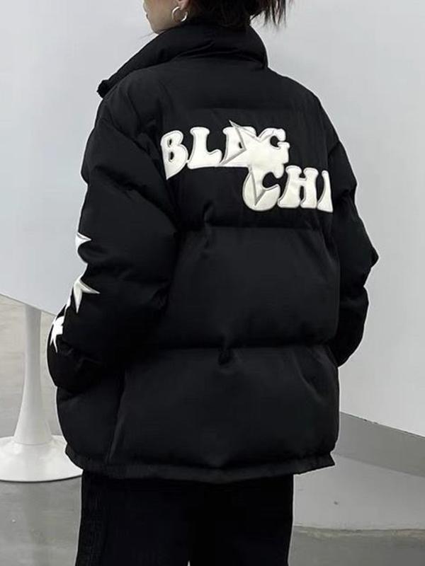 Vintage Star Patch Print Jacket Product Image