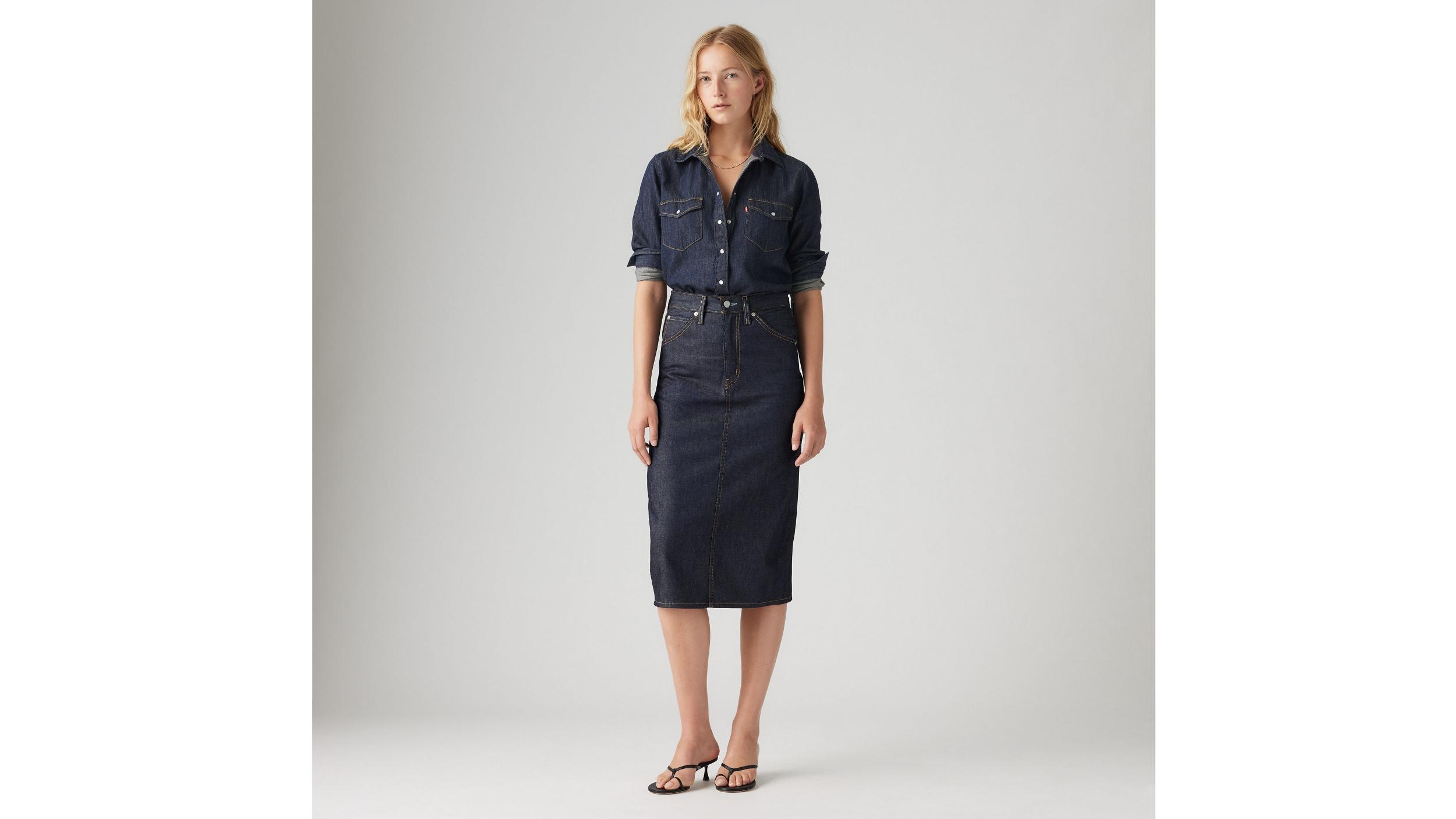 High Rise Slit Skirt Product Image