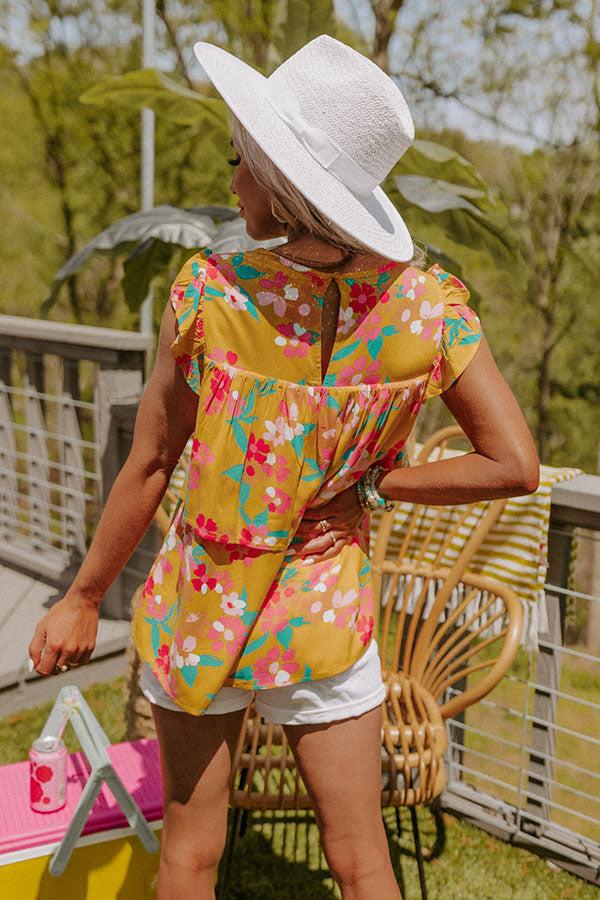 Beauty And Blooms Embroidered Shift Top Product Image