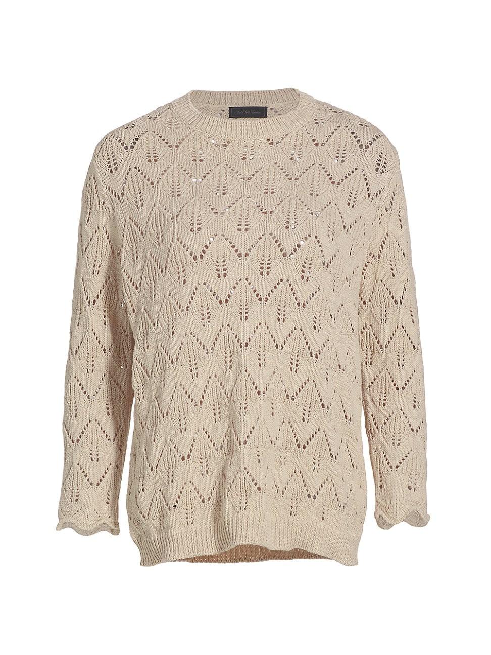 Womens COLLECTION Open-Stitch Sweater Product Image