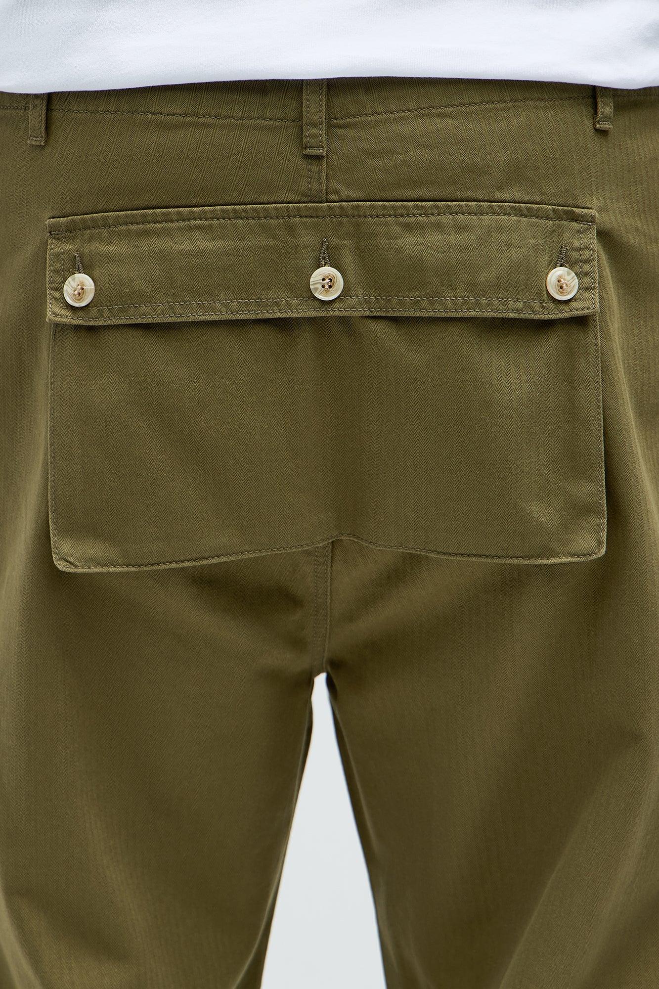 On Some Lowkey Baggy Pants  - Olive Product Image