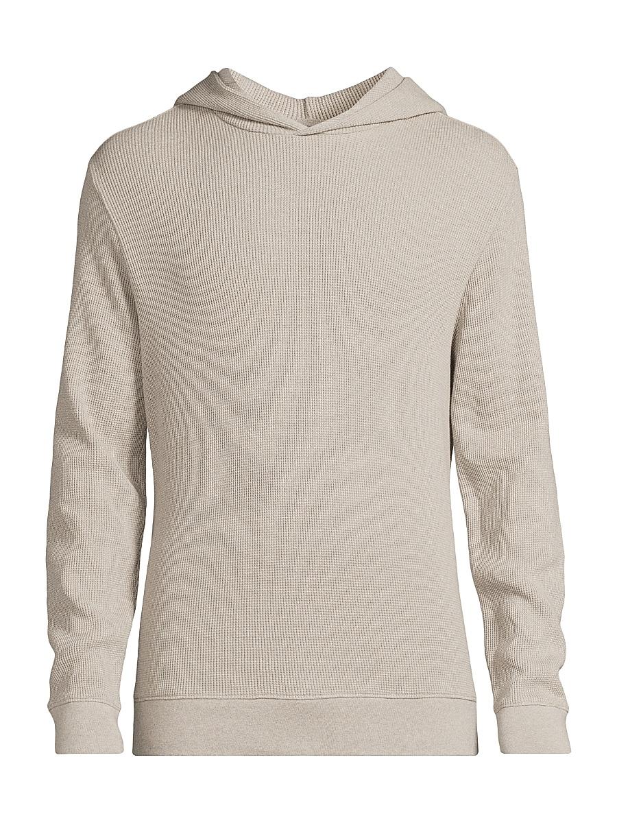Mens Mouline Thermal Cotton Hoodie Product Image