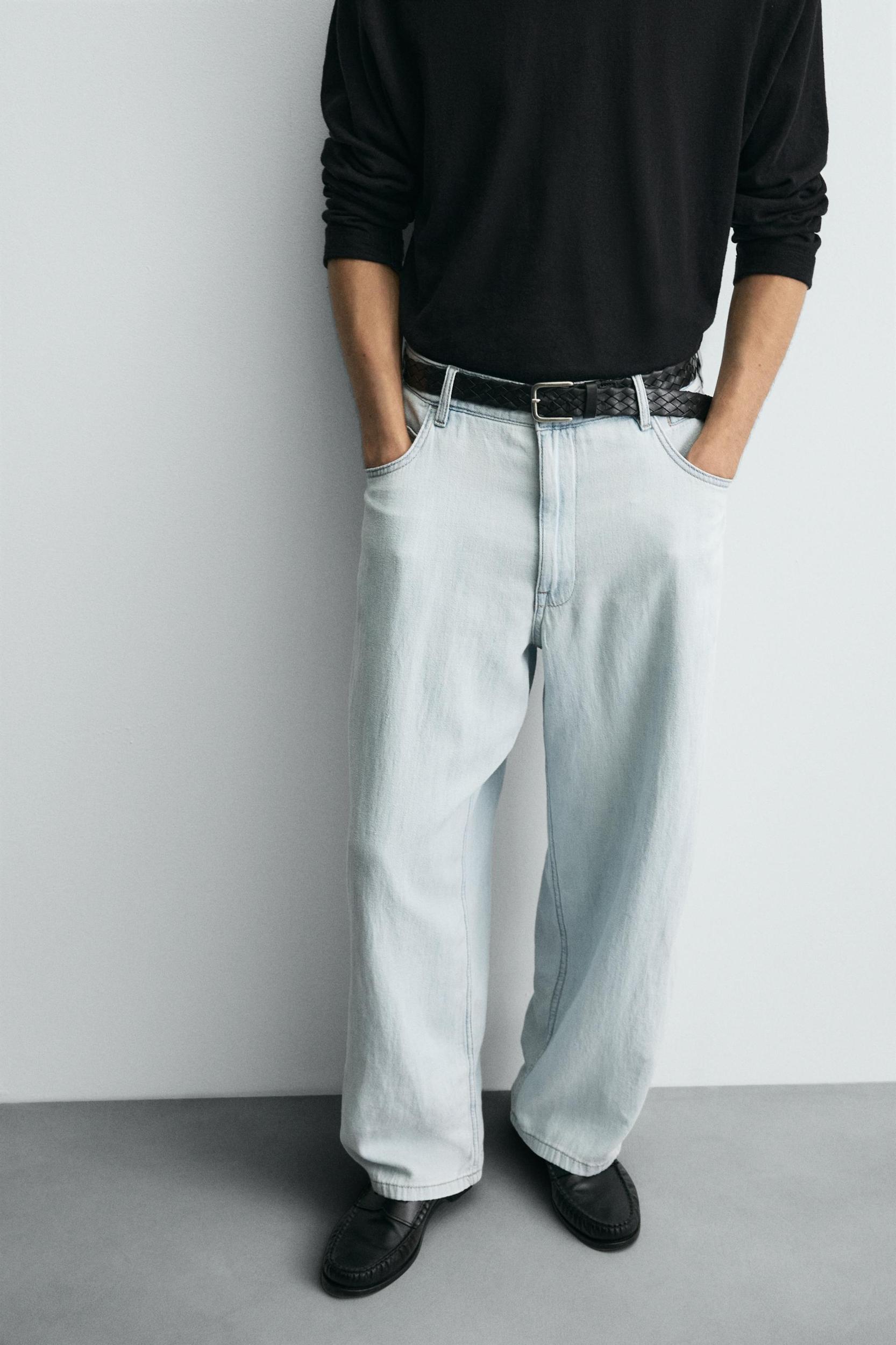 LIGHTWEIGHT LOOSE WIDE FIT JEANS Product Image