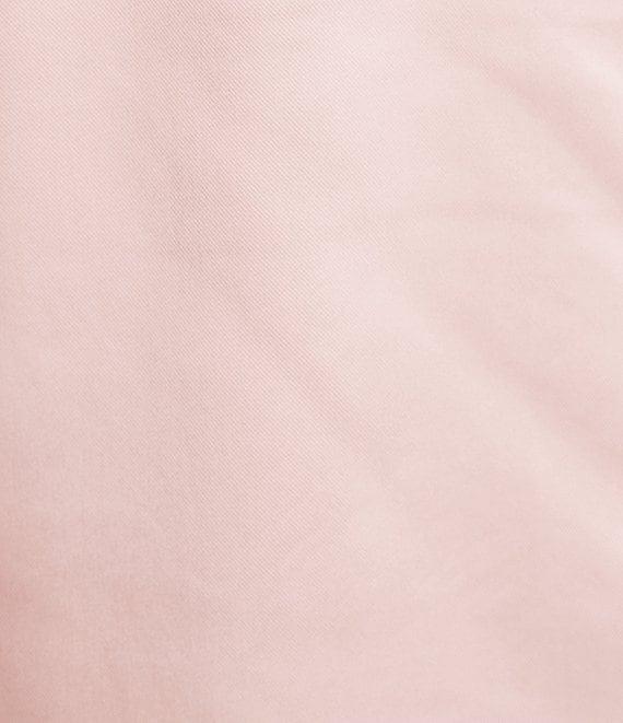 Midnight Doll Spaghetti Strap Embroidery Neckline Detail Satin Dress Product Image