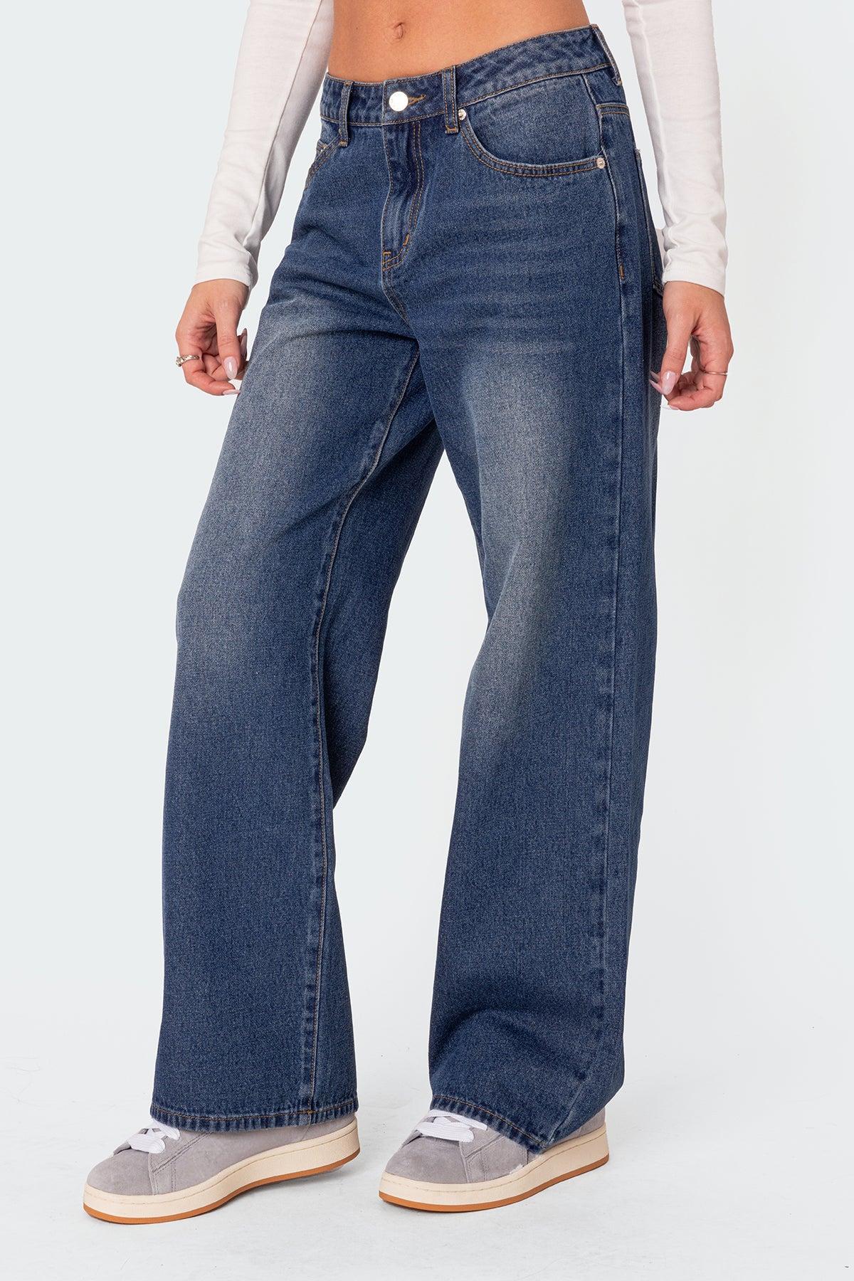 Karie Mid Rise Baggy Jeans Product Image
