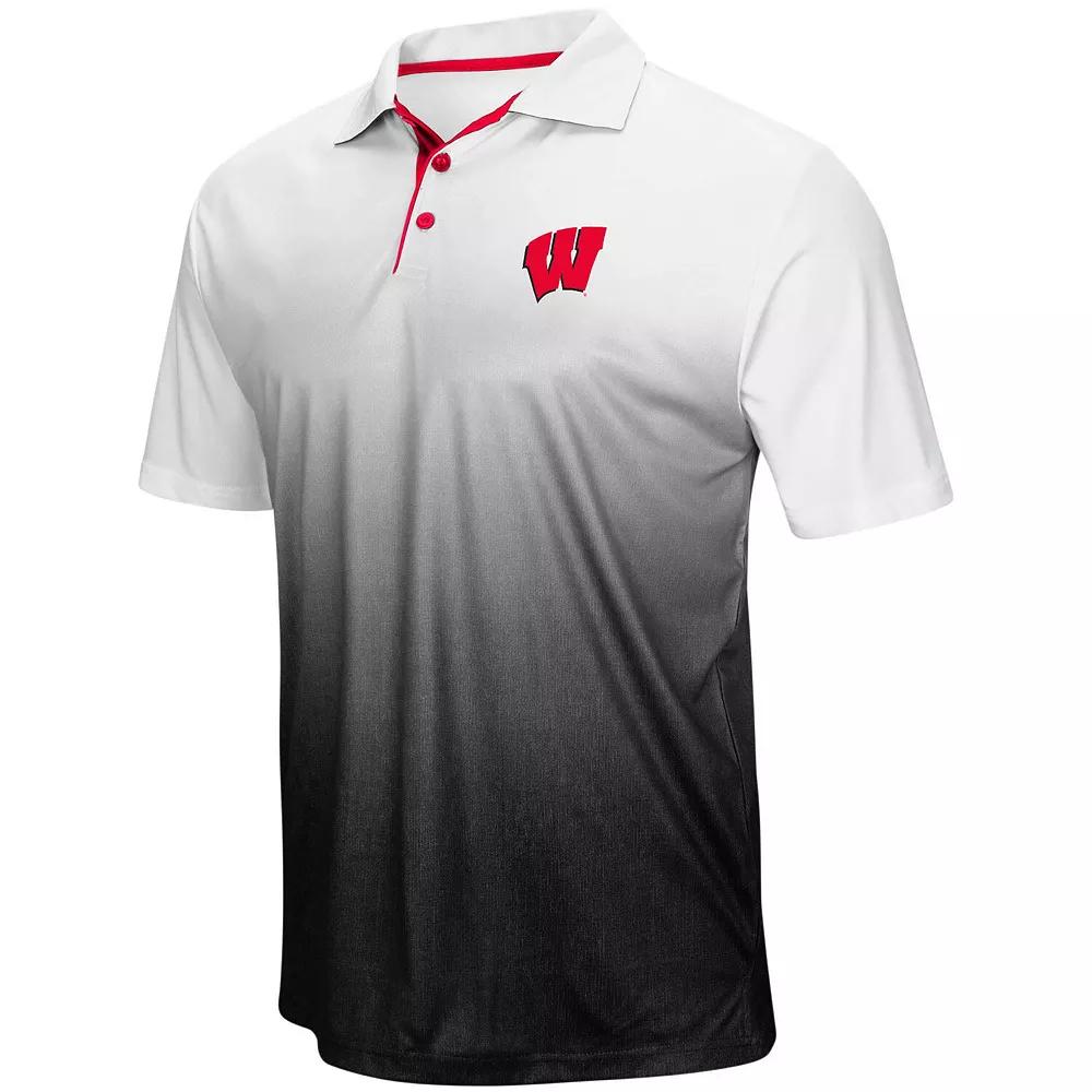 Men's Colosseum Heathered Gray Nebraska Huskers Magic Team Logo Polo, Size: Medium, Grey Product Image