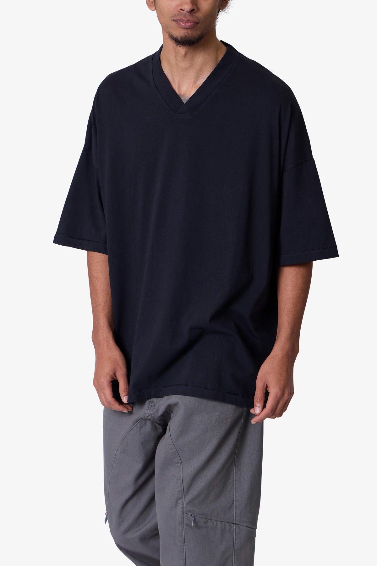 V Neck Tee - Washed Black Product Image