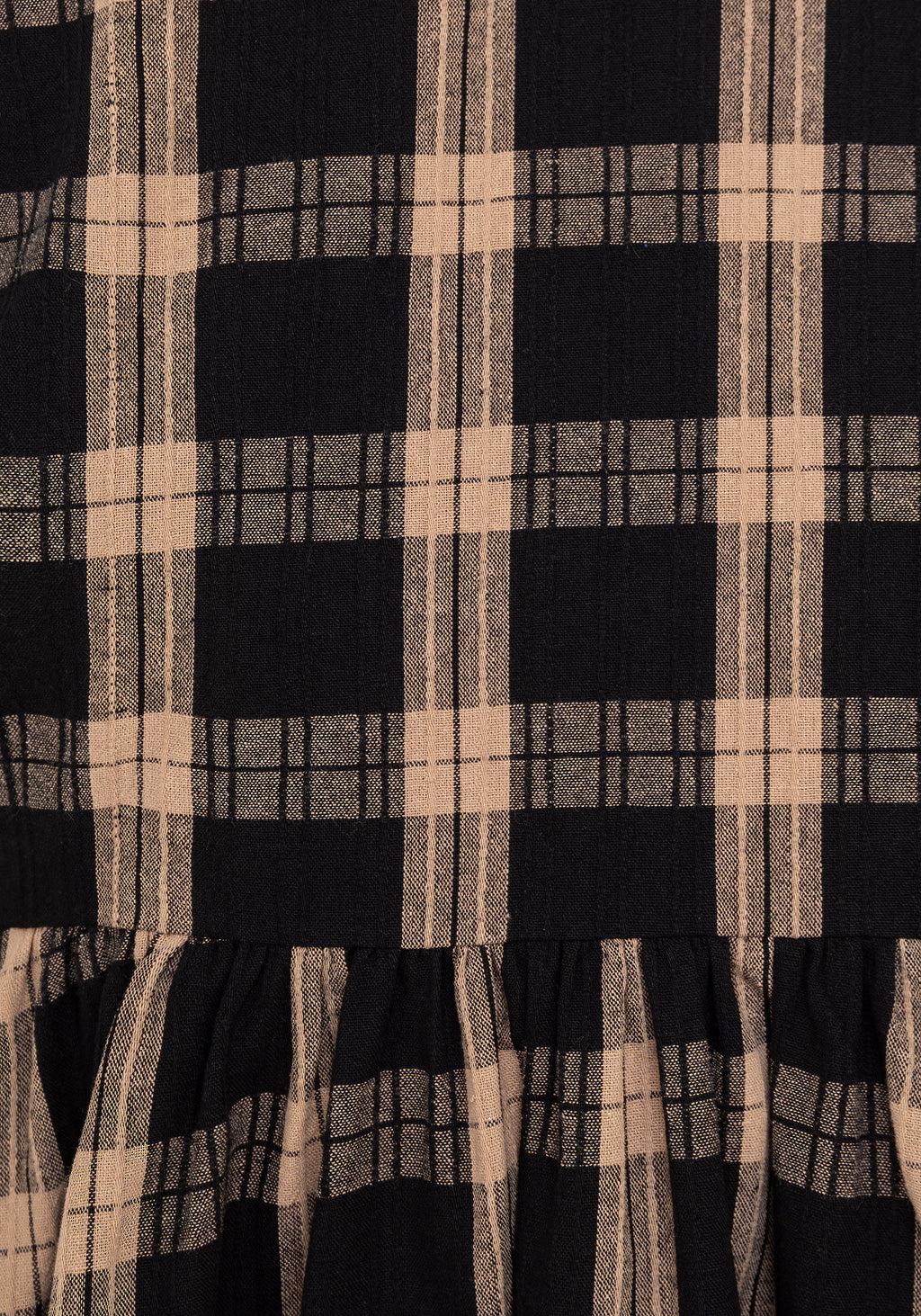 Backspace Check Mini Skater Dress Product Image