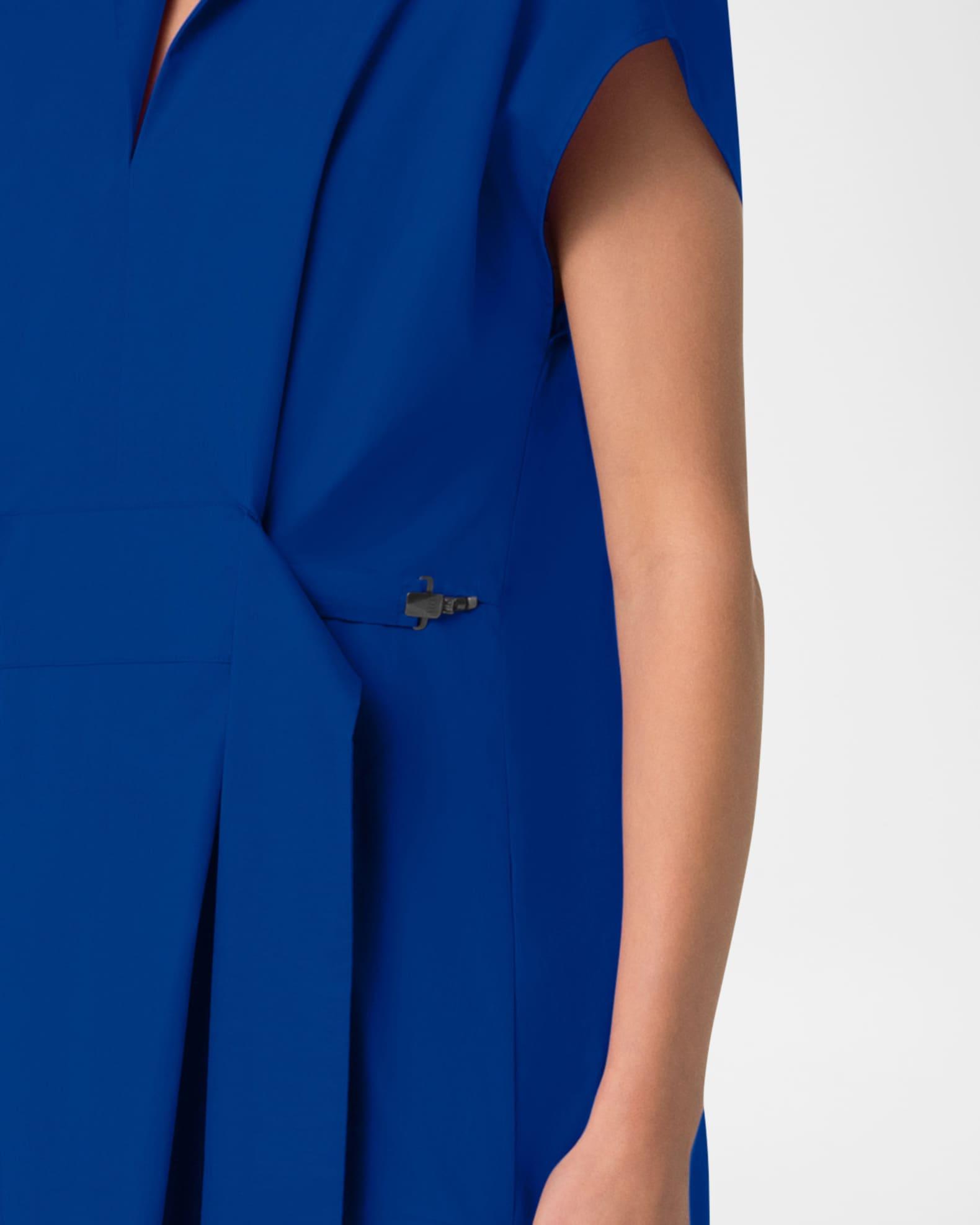 Short-Sleeve Belted Midi Shirtdress Product Image