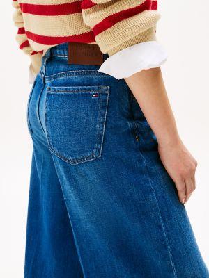 Medium Wash High-Rise Wide-Leg Jean Product Image