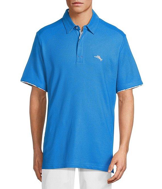 Tommy Bahama IslandZone Flamingo Mingle 5 O 'Clock Short Sleeve Polo Shirt Product Image