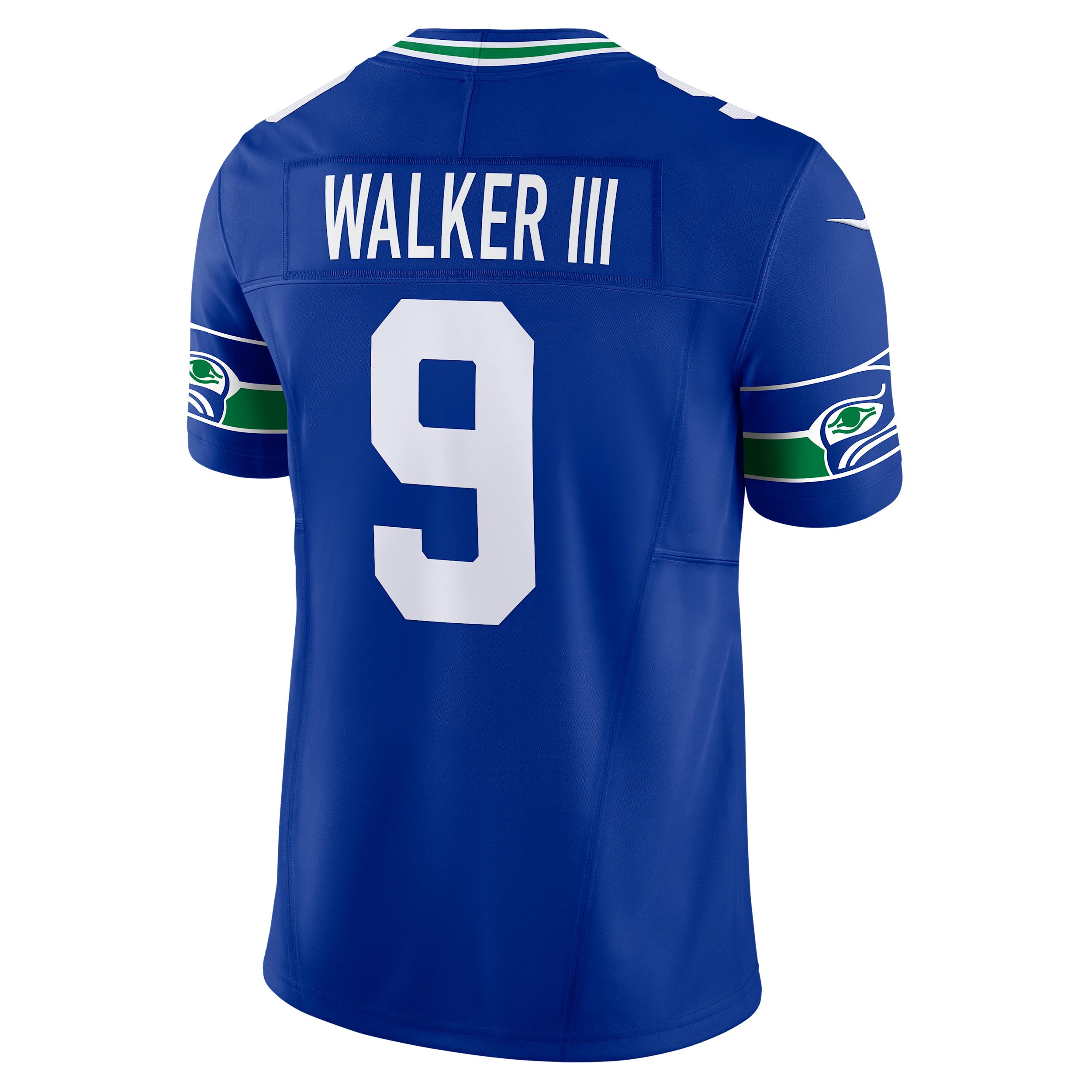 Kenneth Walker III Seattle Seahawks 50th Anniversary Nike Mens Dri-FIT NFL Limited Jersey | 31NM03LD78F-1R4 Product Image