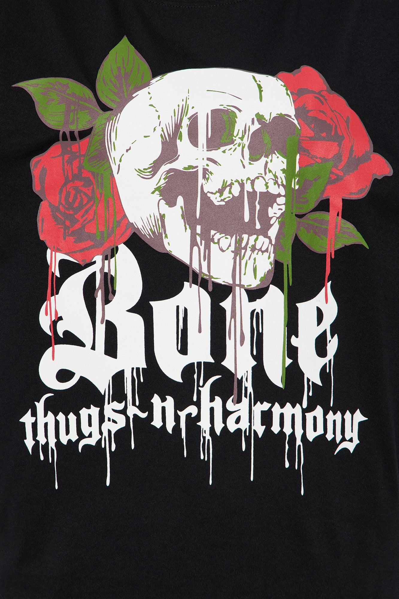 Bone Thugs N Harmony Roses Long Sleeve Tee - Black Female Product Image