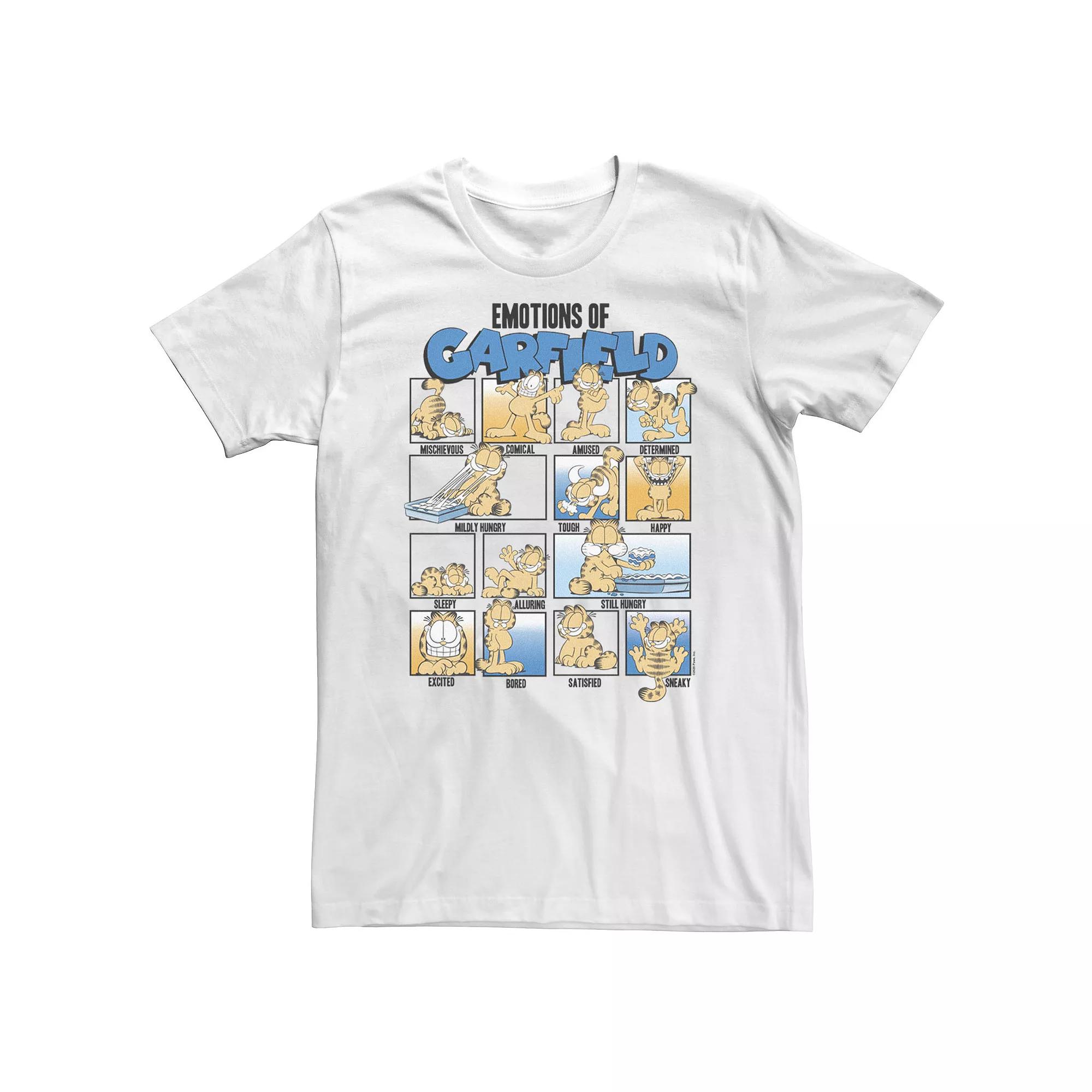 Big & Tall Garfield Emotions Portrait Panels Tee, Men's,  Product Image