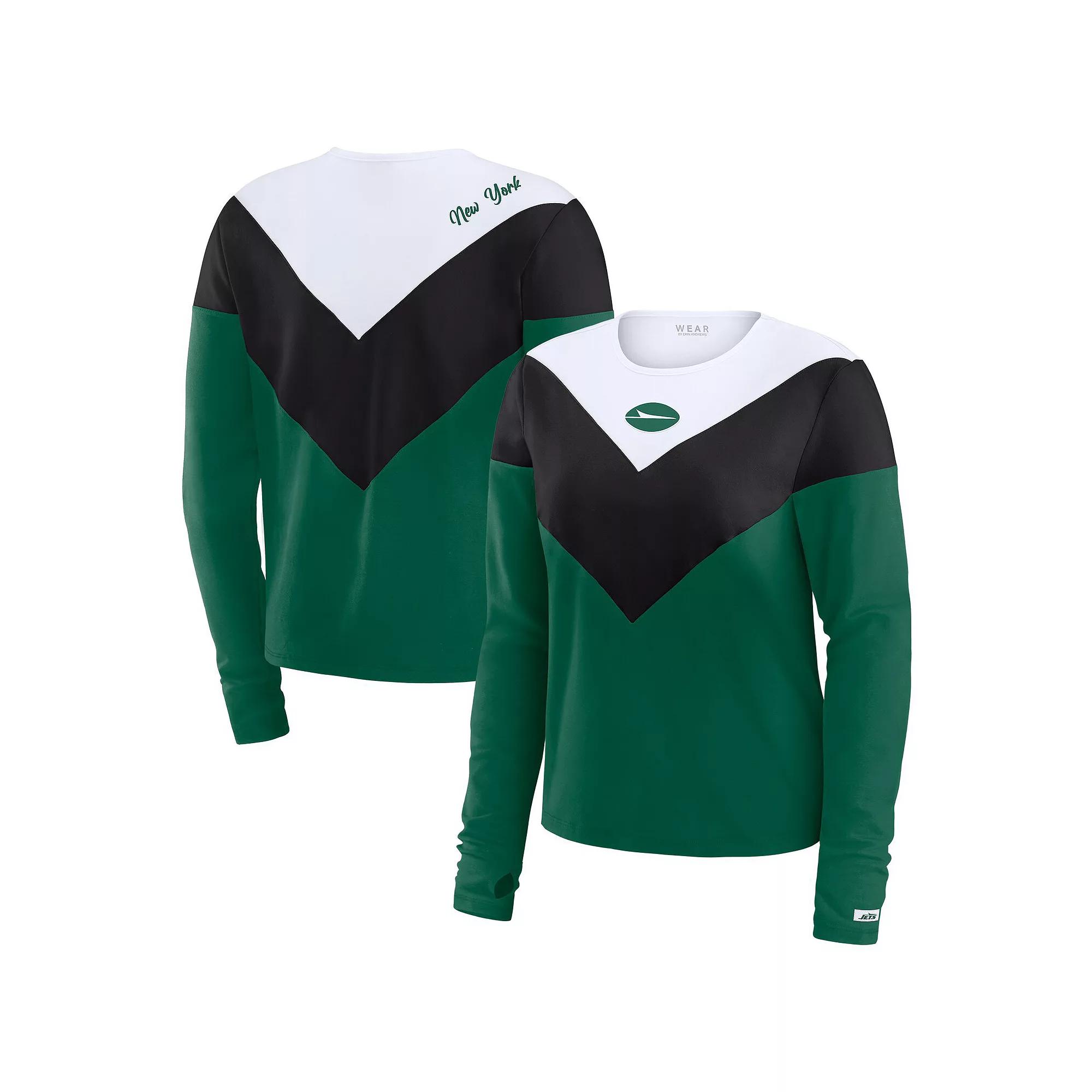 Women's WEAR by Erin Andrews Green/Black New York Jets Plus  Product Image