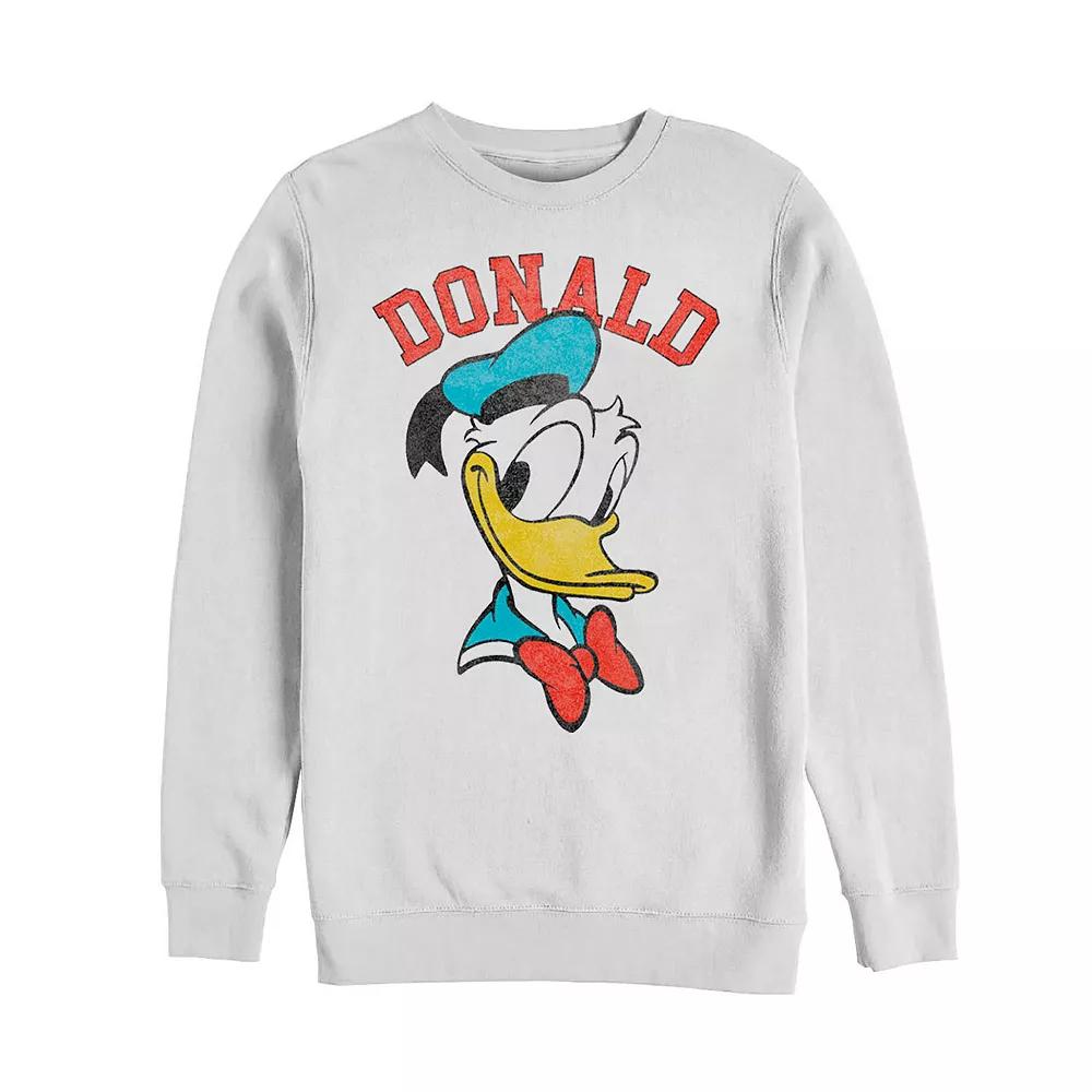 Men's Disney's Donald Duck Happy Big Face Sweatshirt,  Product Image