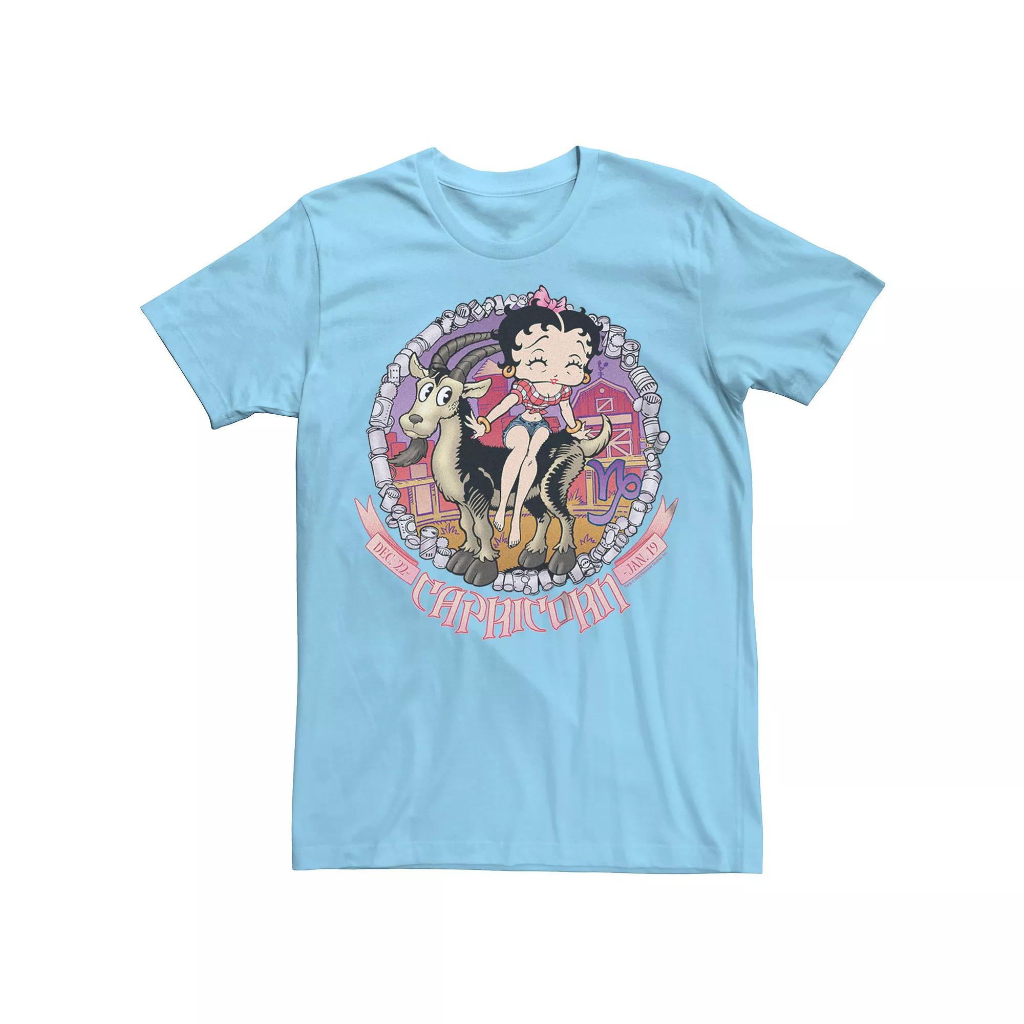 Men's Betty Boop Capricorn Horoscope Tee,  Product Image